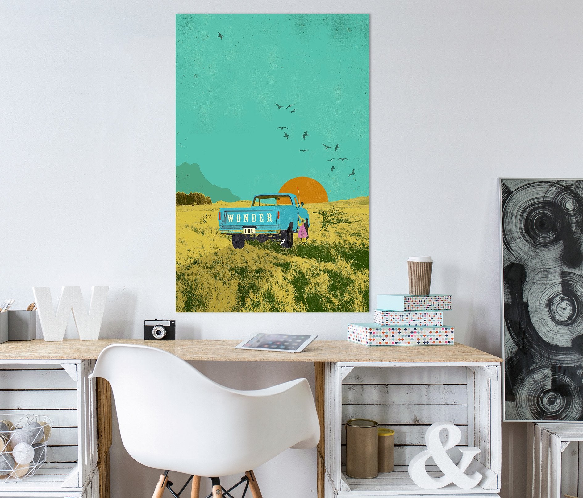 3D Beautiful Steppe 030 Showdeer Wall Sticker Wallpaper AJ Wallpaper 2