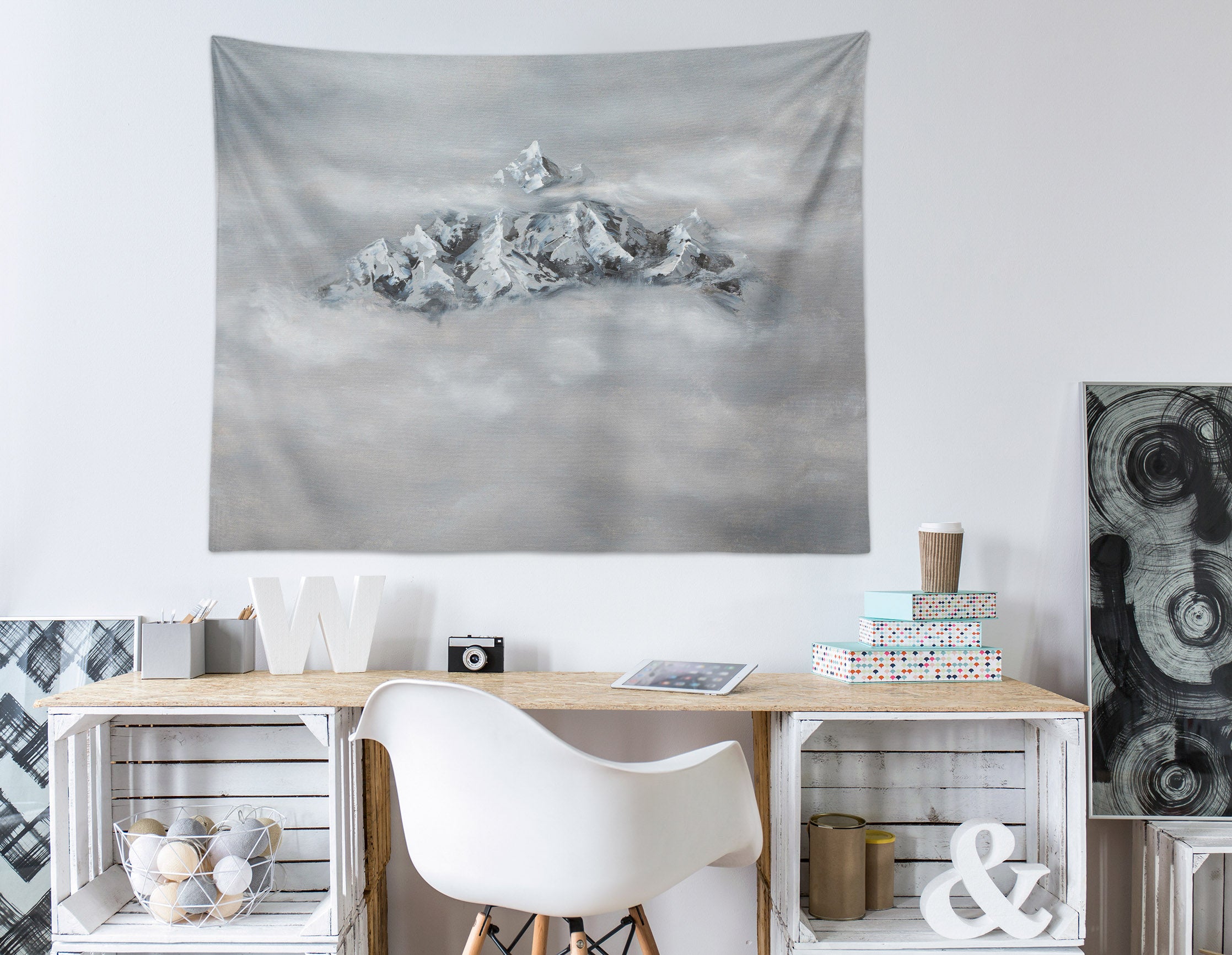 3D Mountain Cloud 867 Marina Zotova Tapestry Hanging Cloth Hang