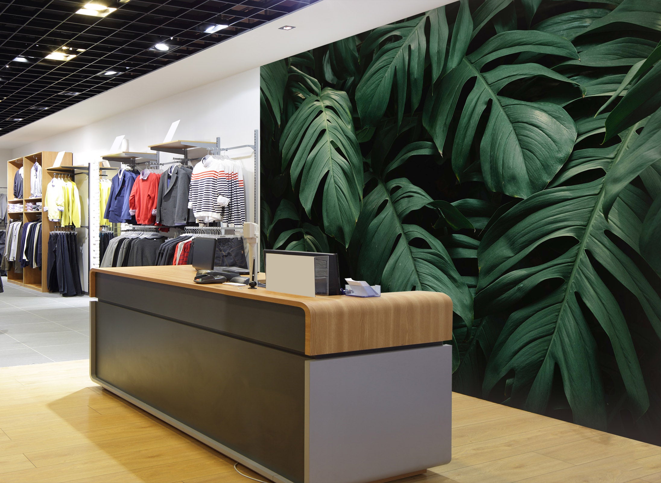 3D Natural Banana Leaf 106 Wall Murals