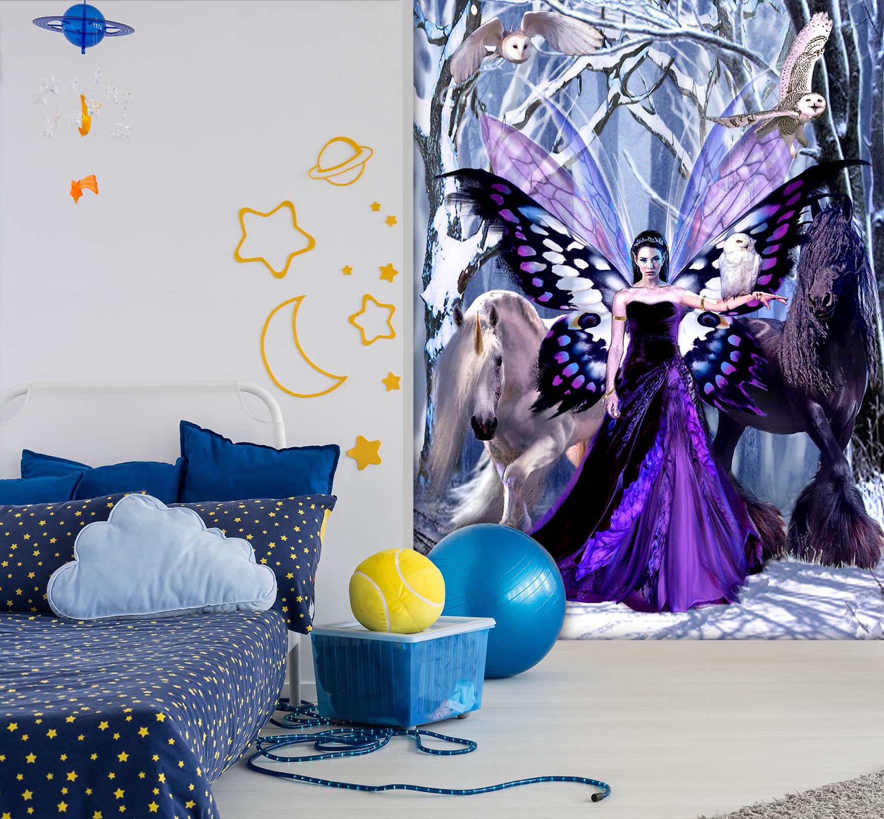 3D Butterfly Woman 8152 Ruth Thompson Wall Mural Wall Murals