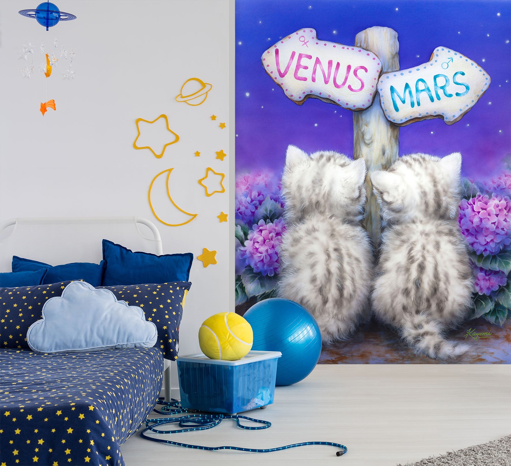 3D Cute Kitten 5499 Kayomi Harai Wall Mural Wall Murals