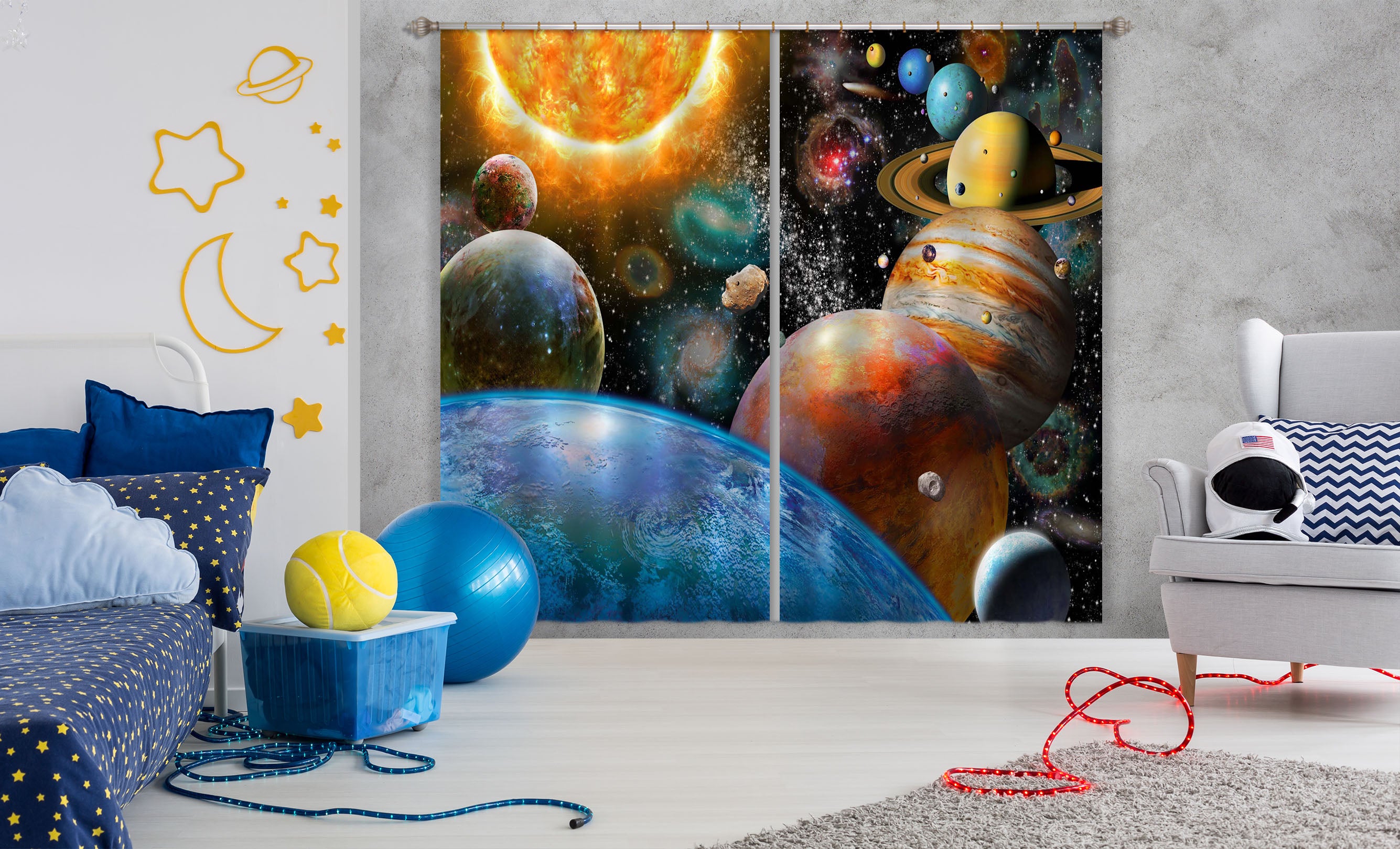 3D Space Odyssey 045 Adrian Chesterman Curtain Curtains Drapes