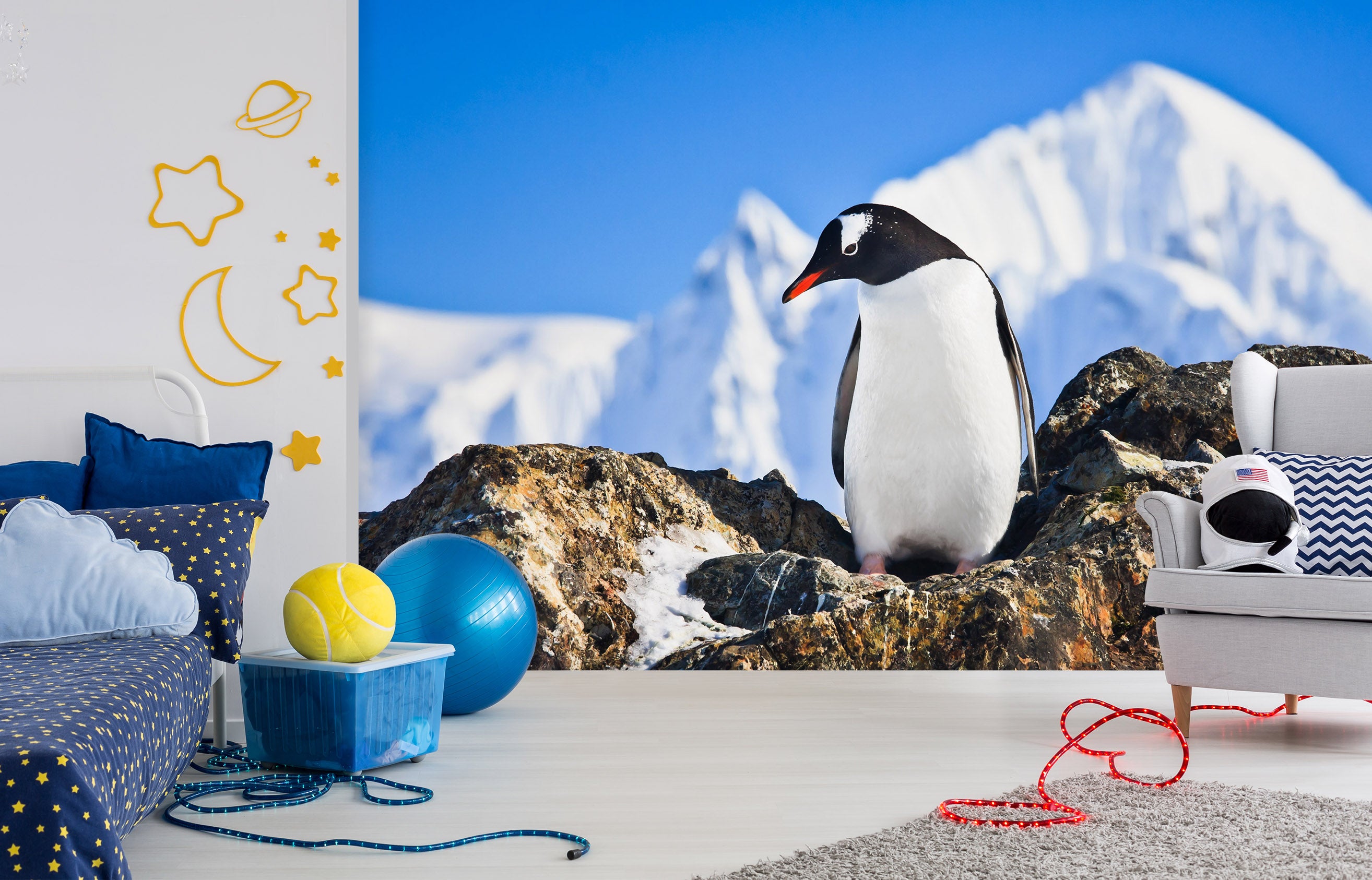 3D Glacier Penguin 57111 Wall Murals