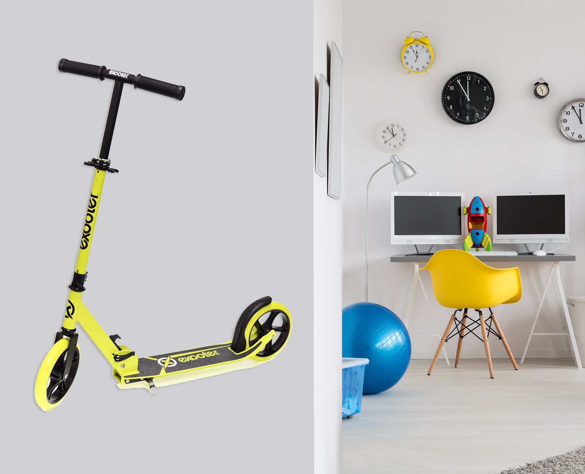 3D Yellow Scooter 232 Vehicles Wallpaper AJ Wallpaper