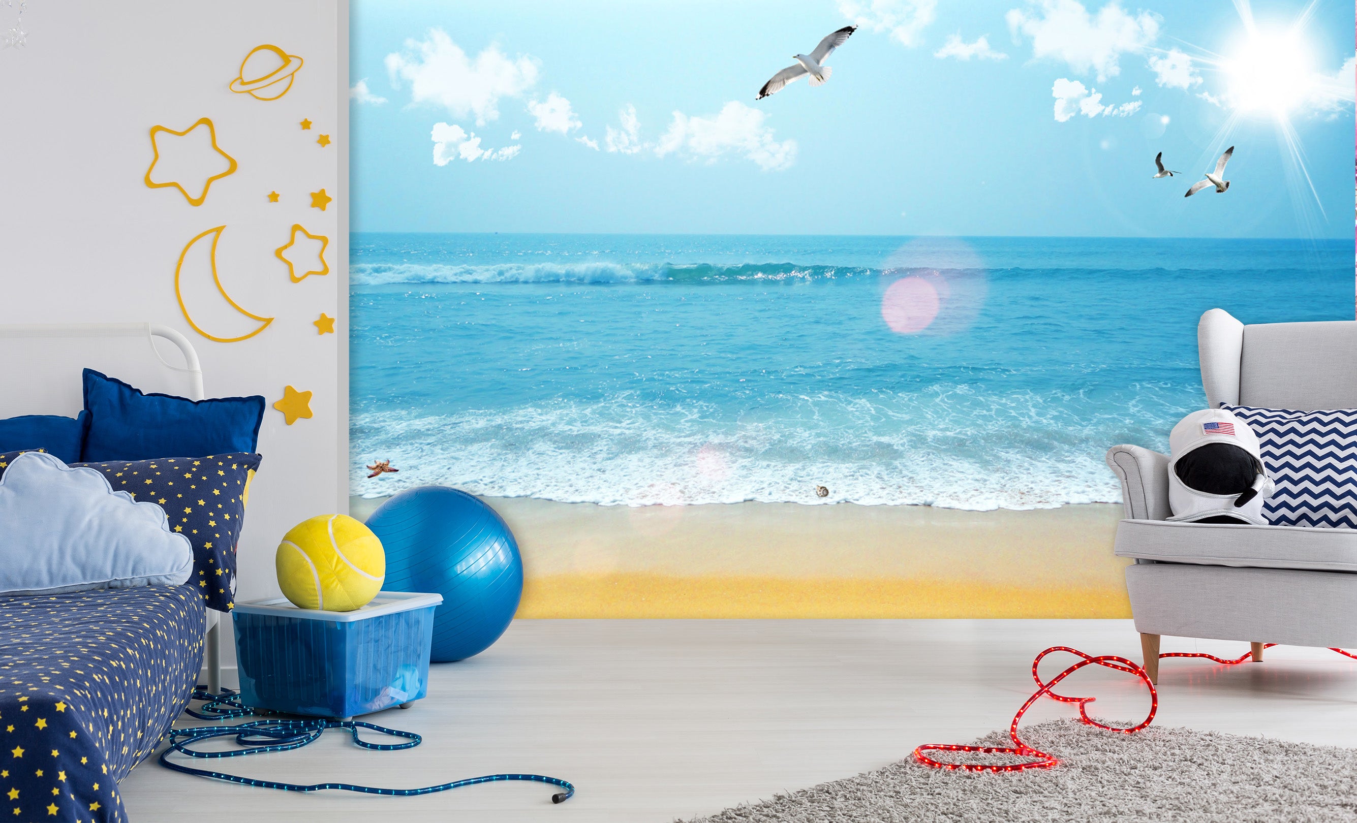 3D Sea Bird 1640 Wall Murals