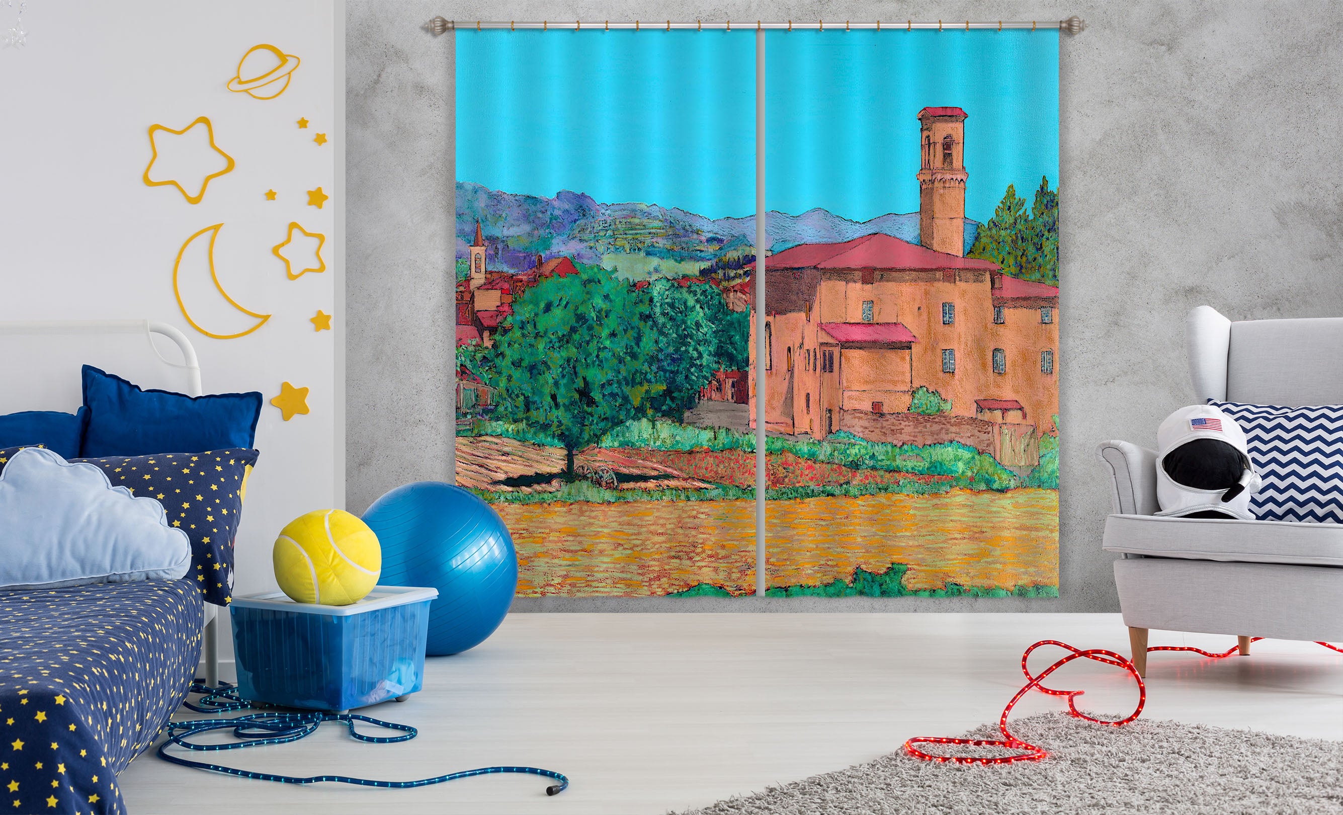 3D Forest Estate 299 Allan P. Friedlander Curtain Curtains Drapes