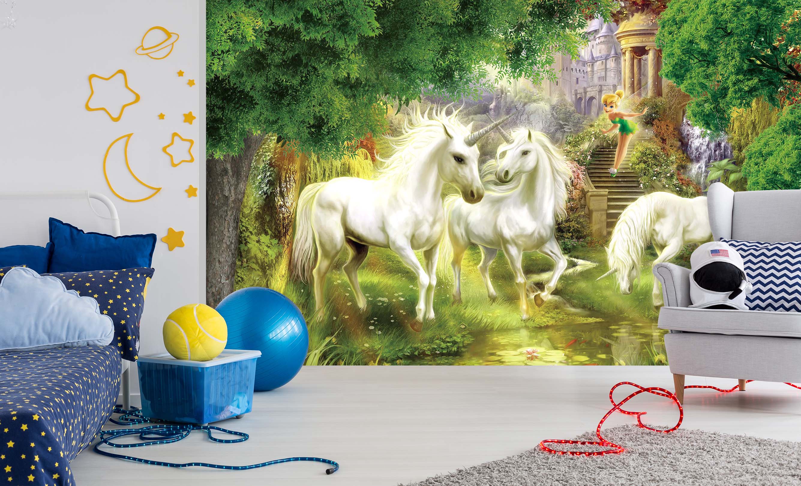 3D White Unicorn 011 Wall Murals Wallpaper AJ Wallpaper 2