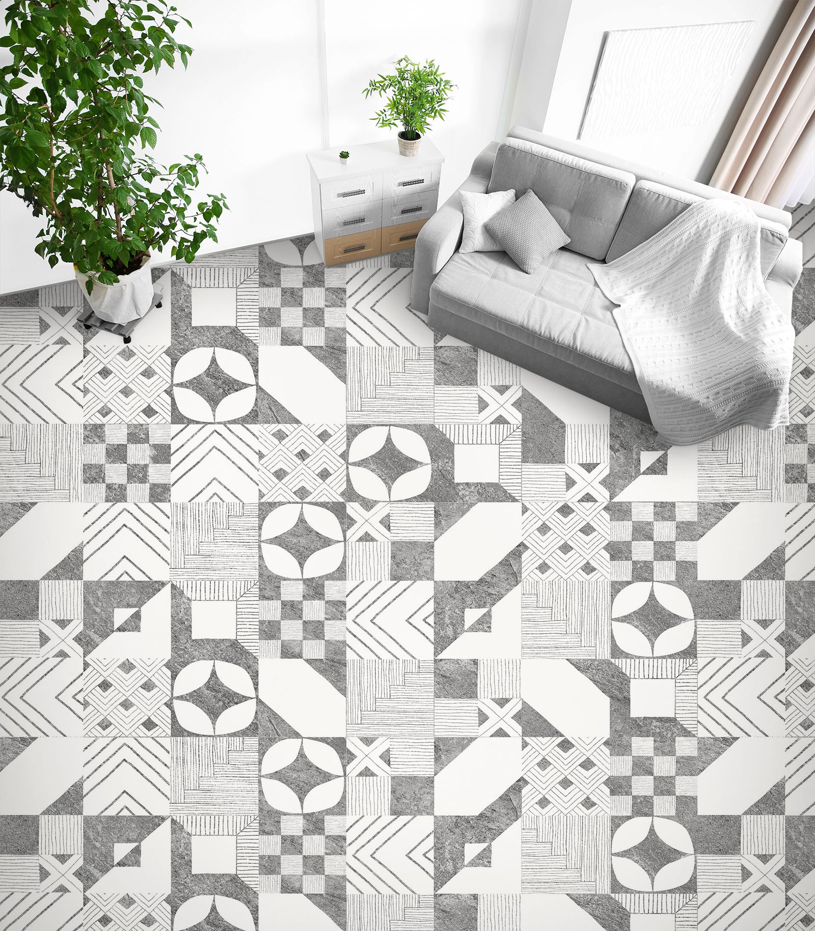 3D Gray Rhombus Art 857 Floor Mural Wallpaper Murals Rug & Mat Print Epoxy waterproof bath floor