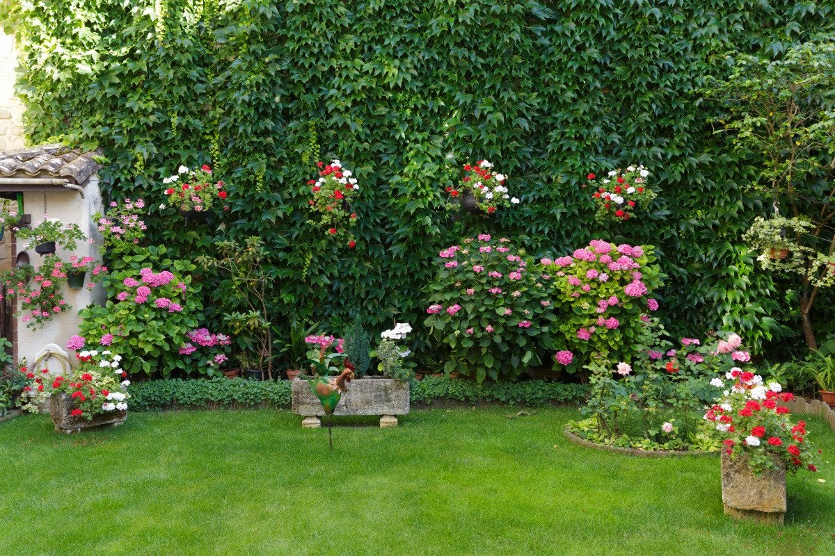 3D Garden Flowers And Ivy 280 Garage Door Mural Wallpaper AJ Wallpaper