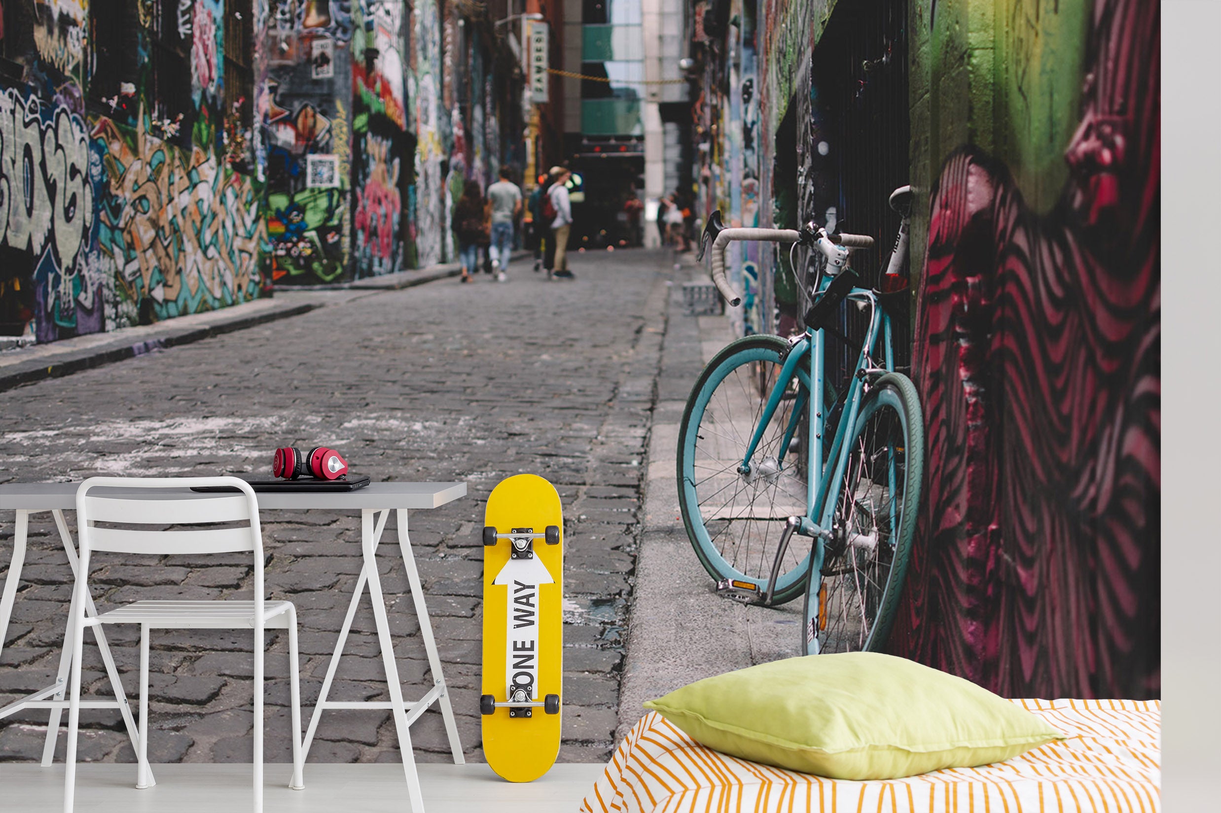 3D Wall Bicycle 205 Vehicle Wall Murals