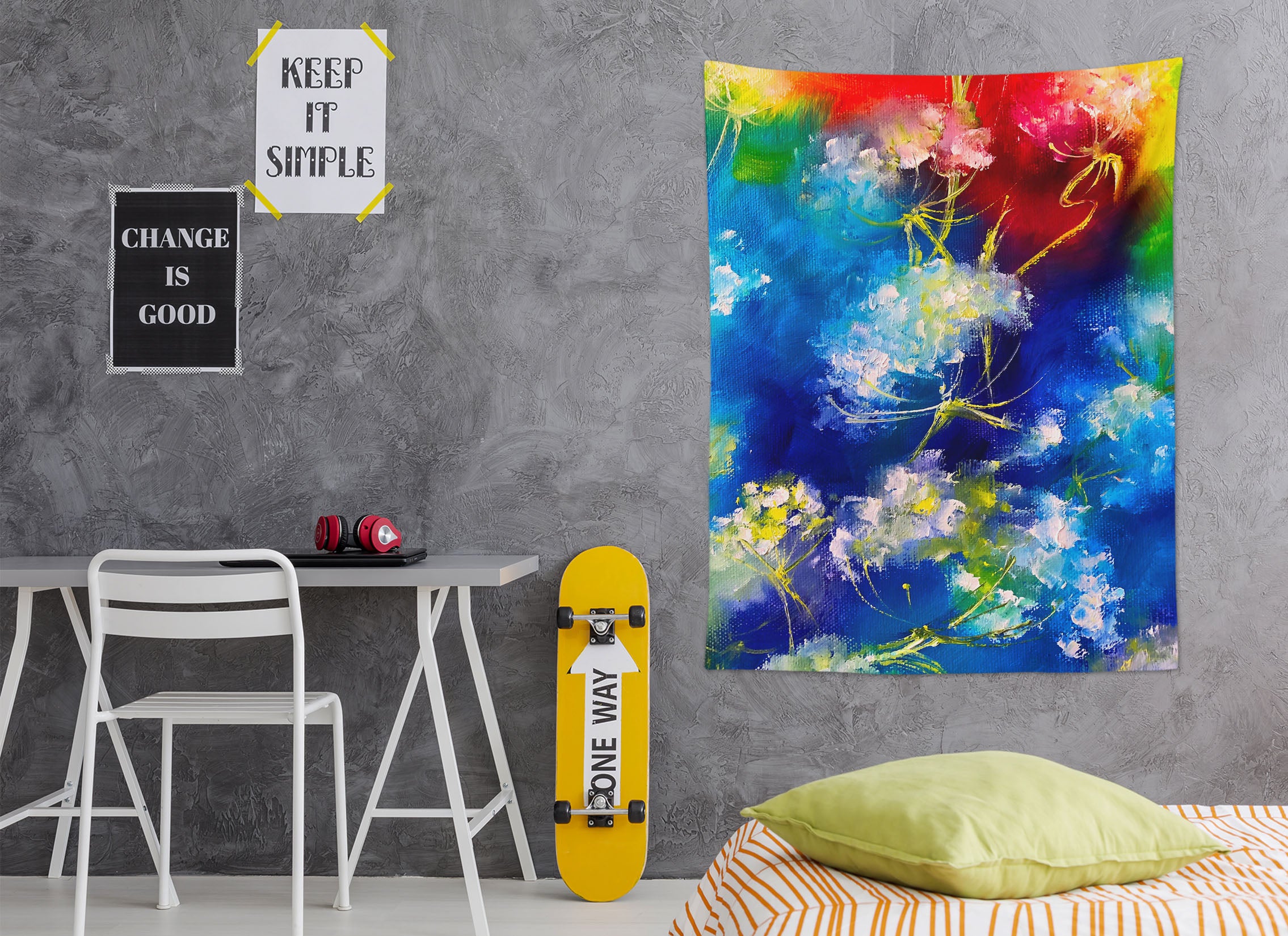 3D Art Flower 3712 Skromova Marina Tapestry Hanging Cloth Hang