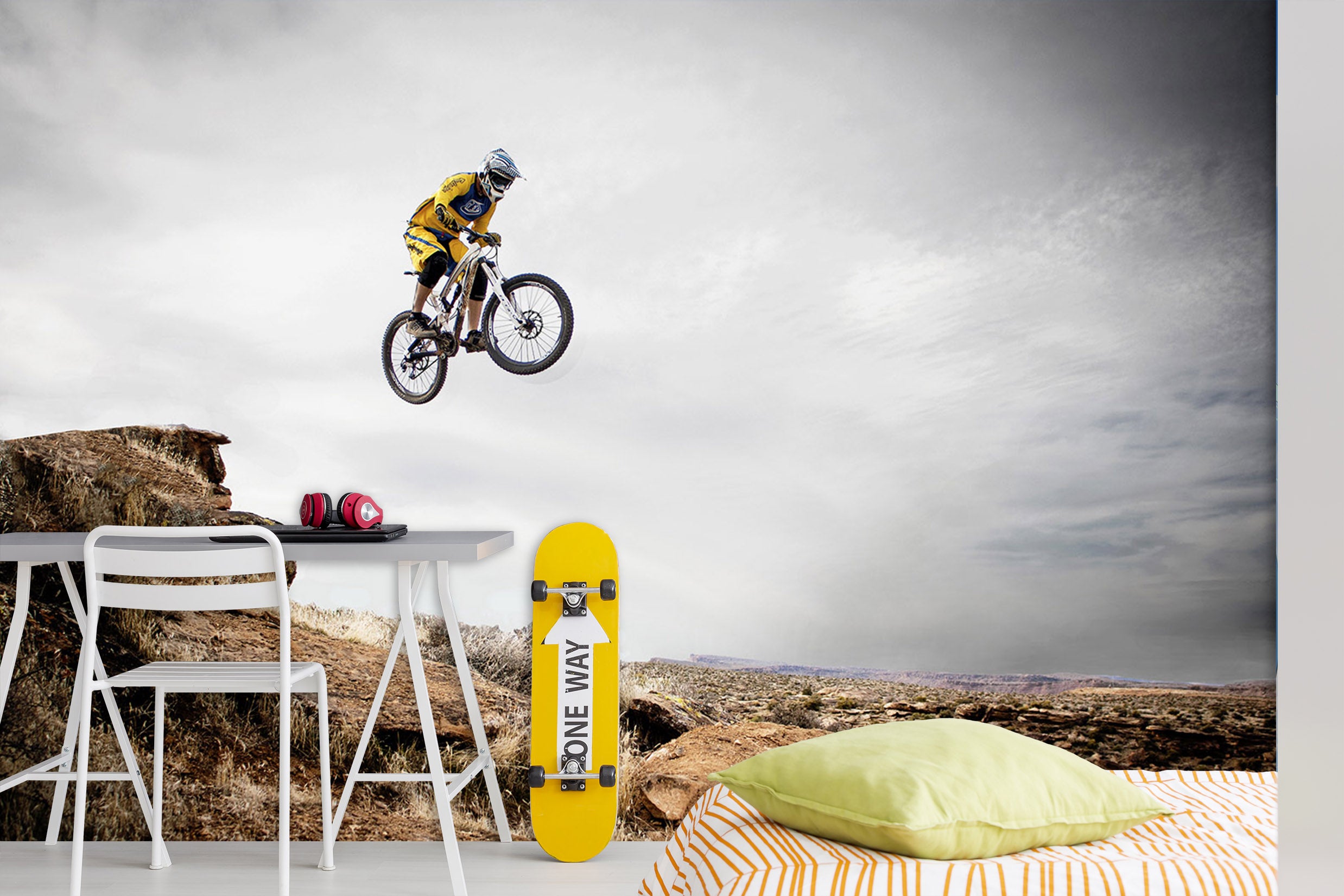 3D Cycling Utah 197 Vehicle Wall Murals