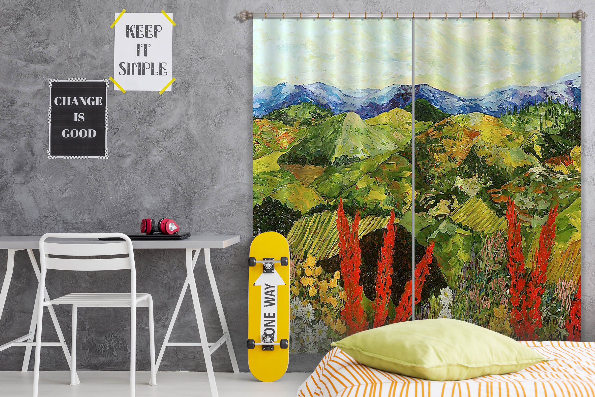 3D Forest Tree 139 Allan P. Friedlander Curtain Curtains Drapes