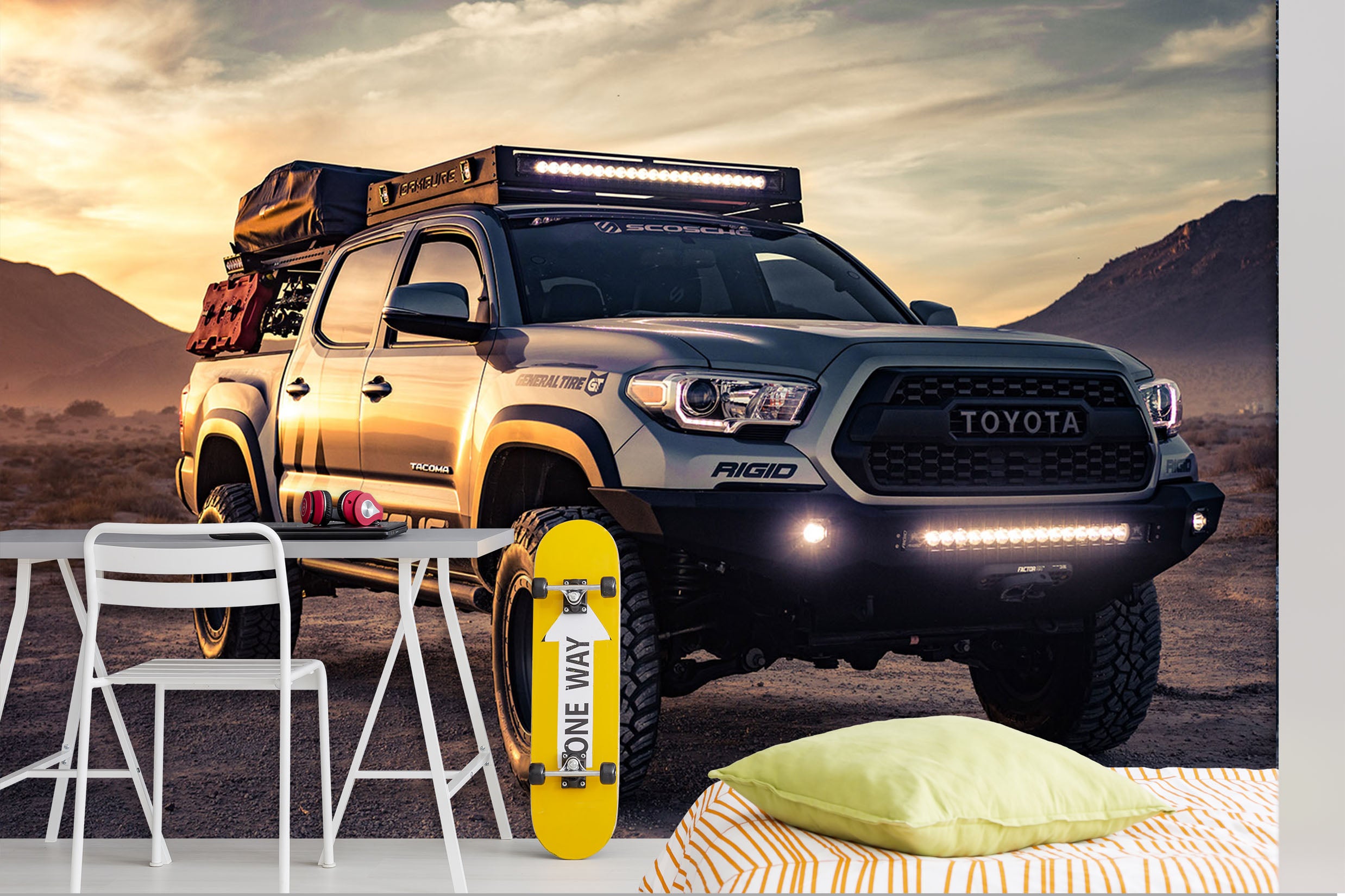 3D Automobile Hummer 104 Vehicle Wall Murals