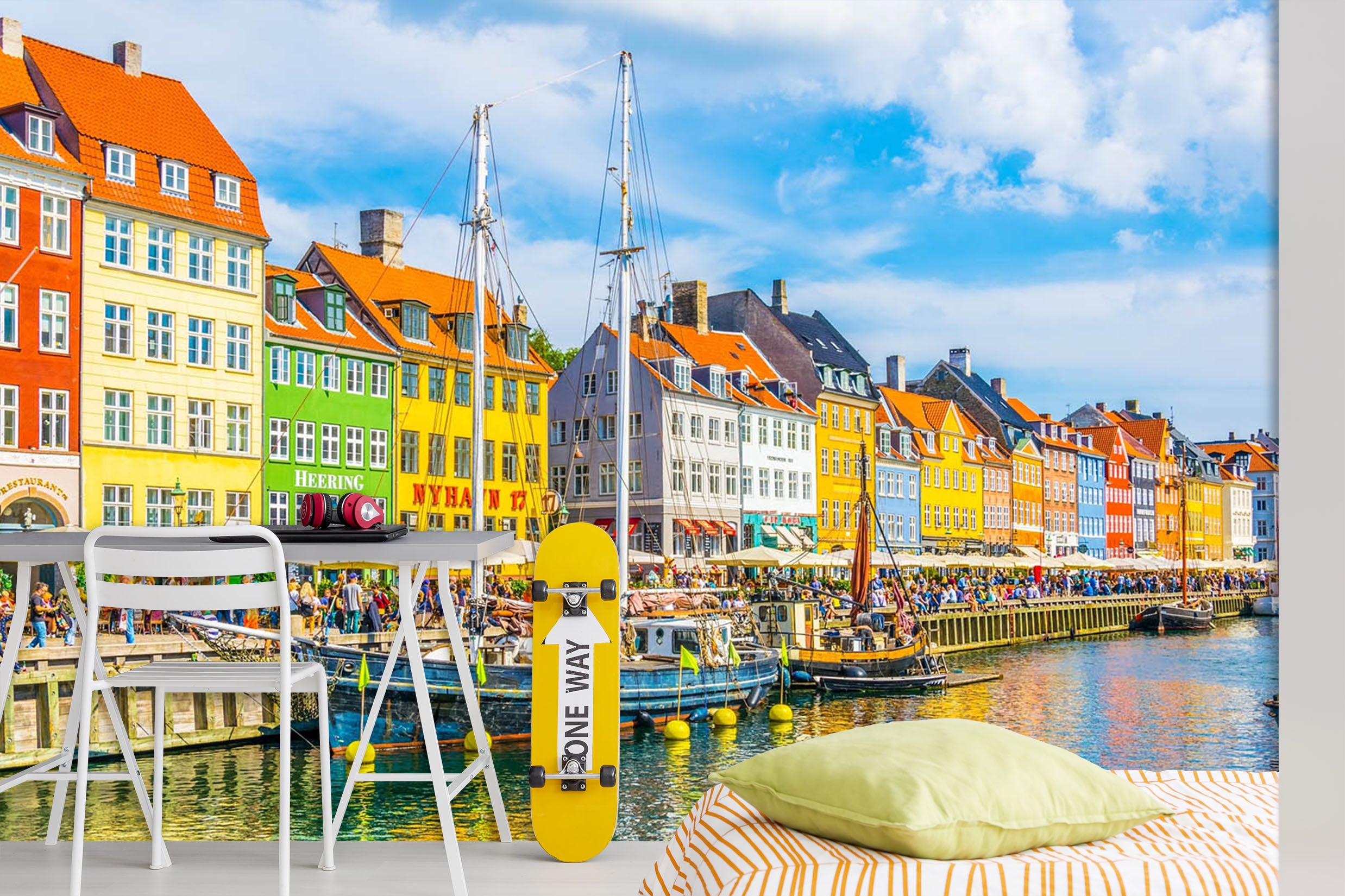 3D Colored House 415 Vehicle Wall Murals