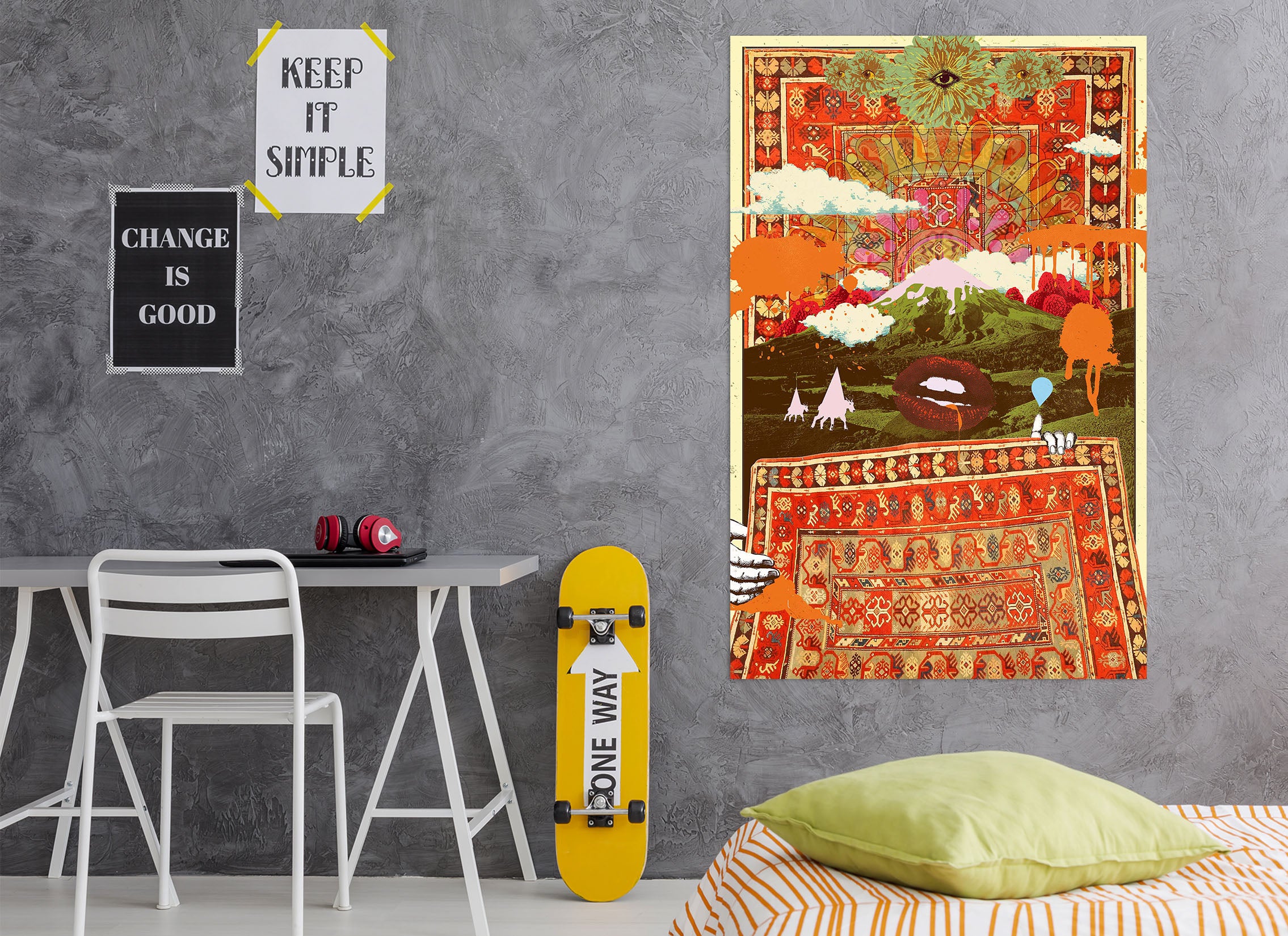 3D Forest Morning 019 Showdeer Wall Sticker