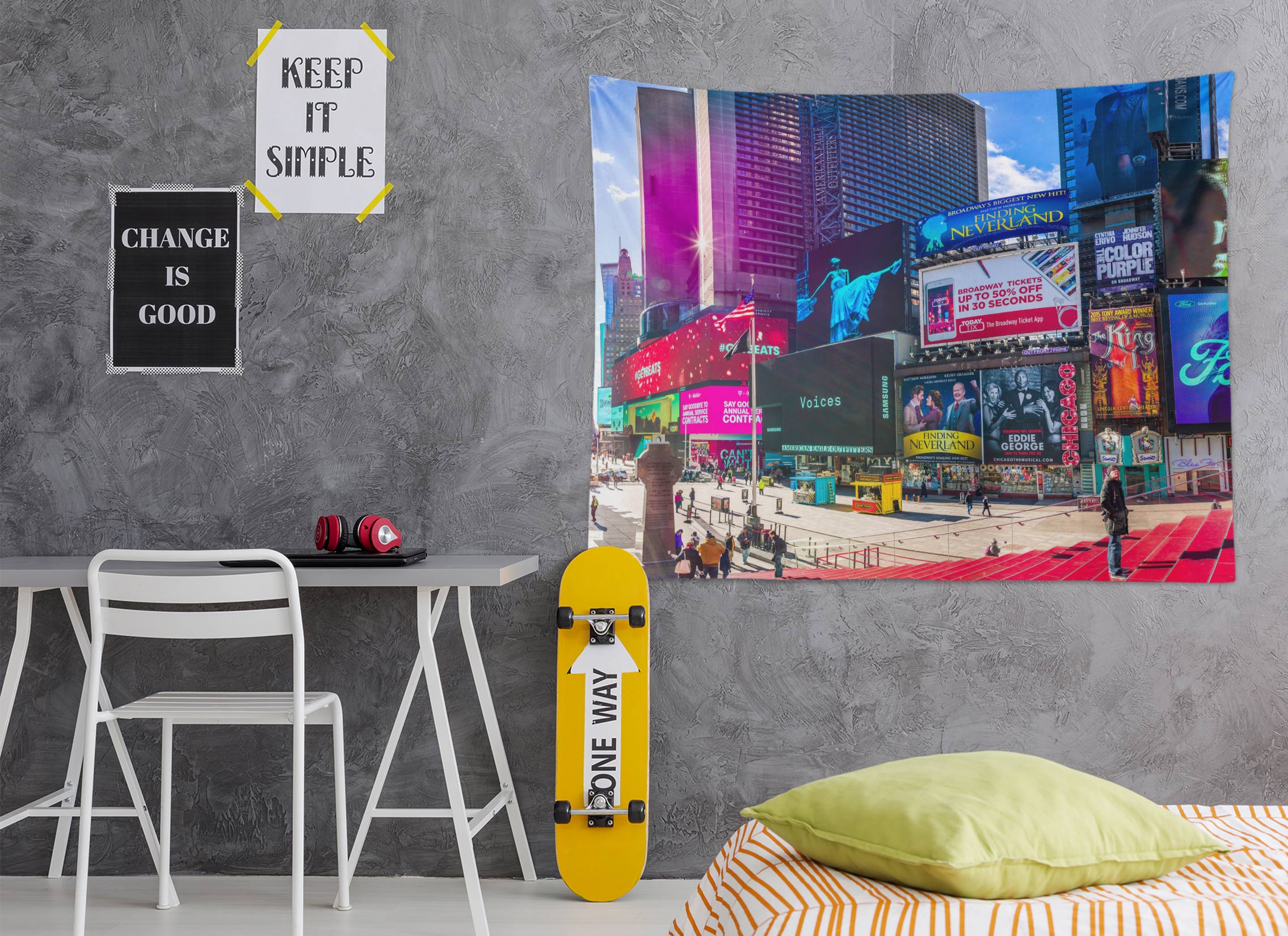 3D City Building 112175 Assaf Frank Tapestry Hanging Cloth Hang