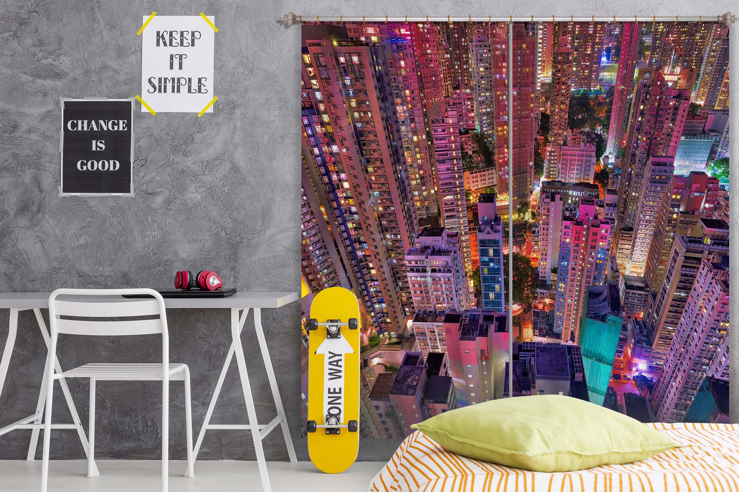 3D Pink Light 200 Marco Carmassi Curtain Curtains Drapes