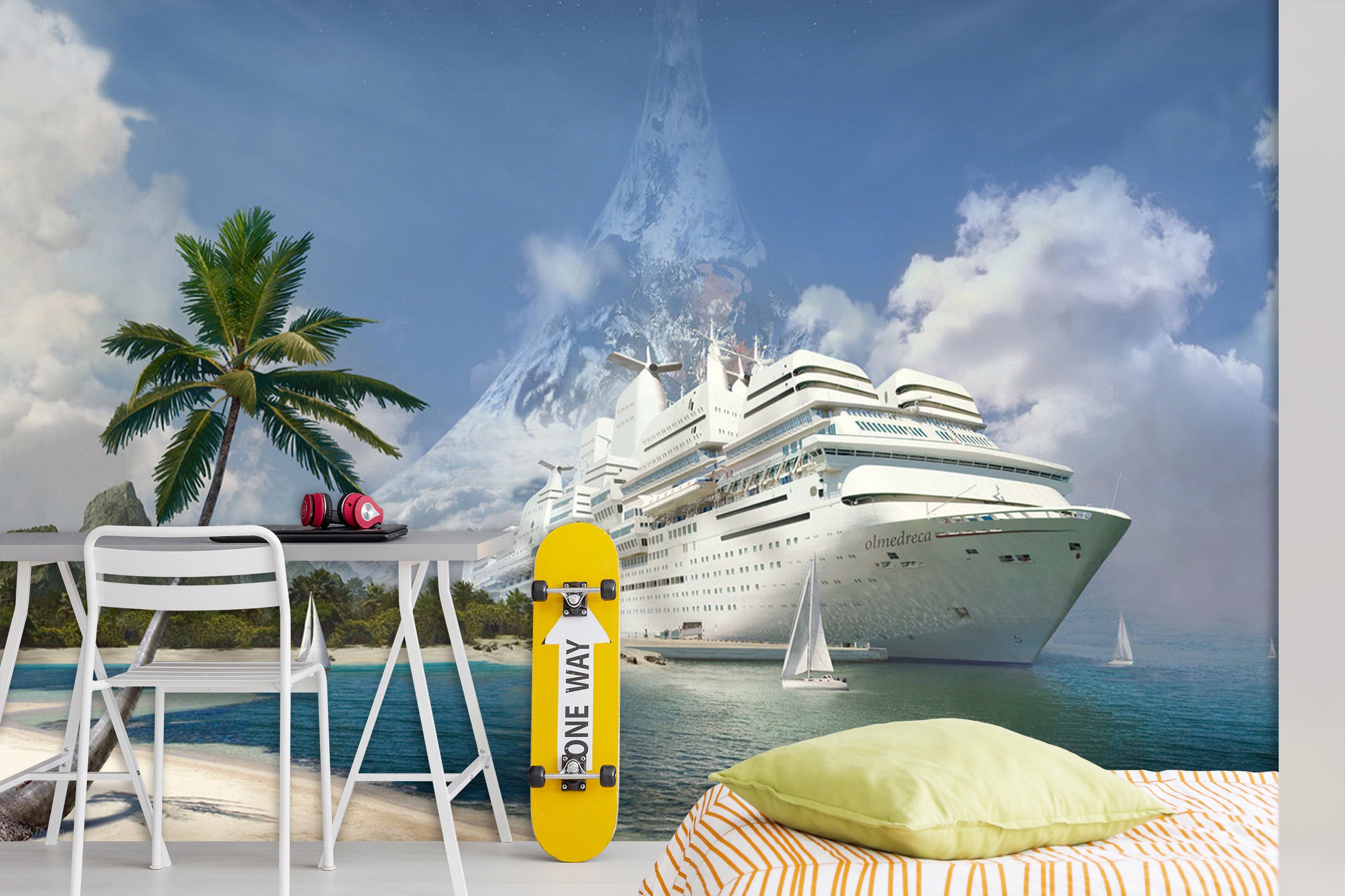 3D Coco Cruise 142 Vehicle Wall Murals