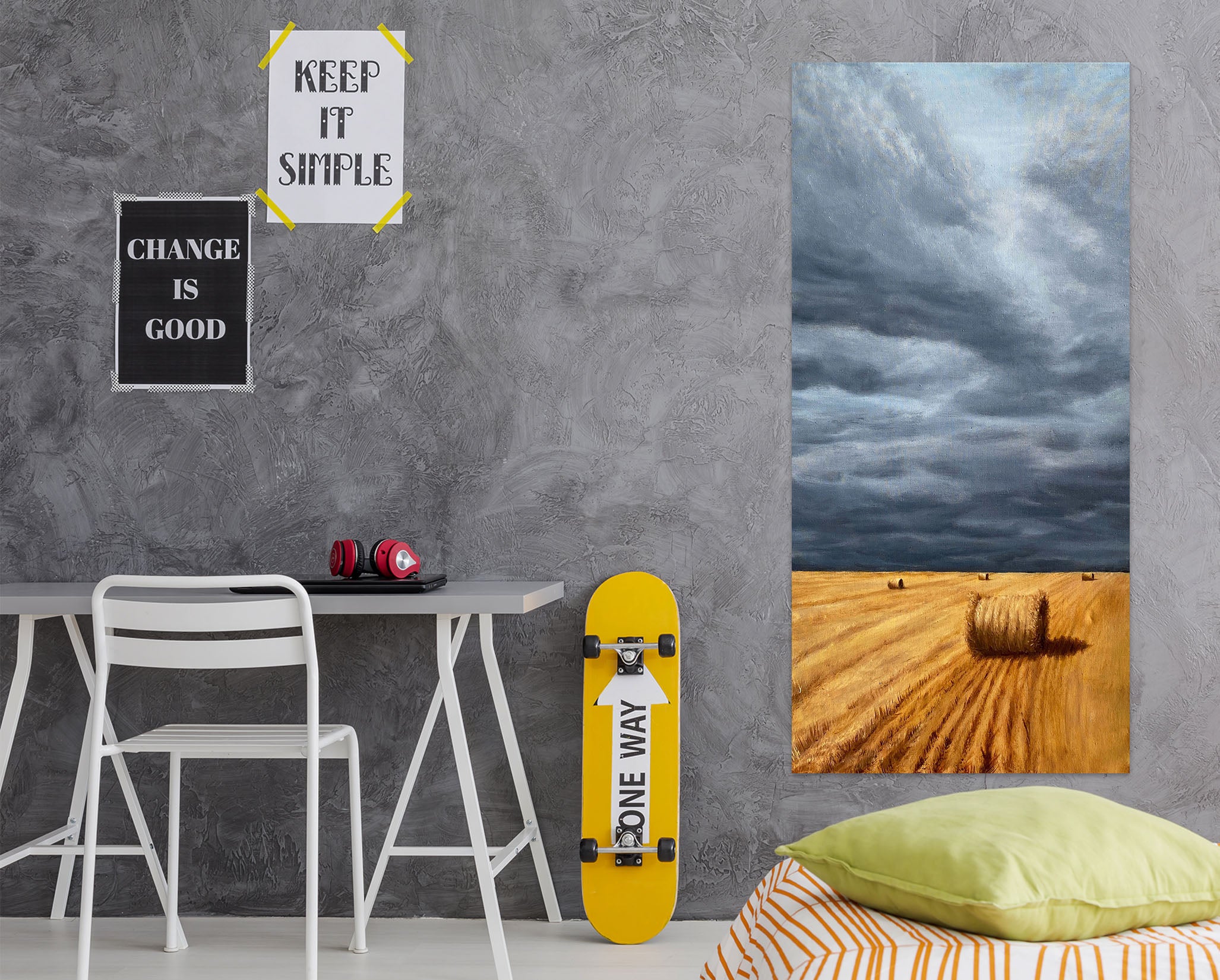 3D Grey Sky 1817 Marina Zotova Wall Sticker