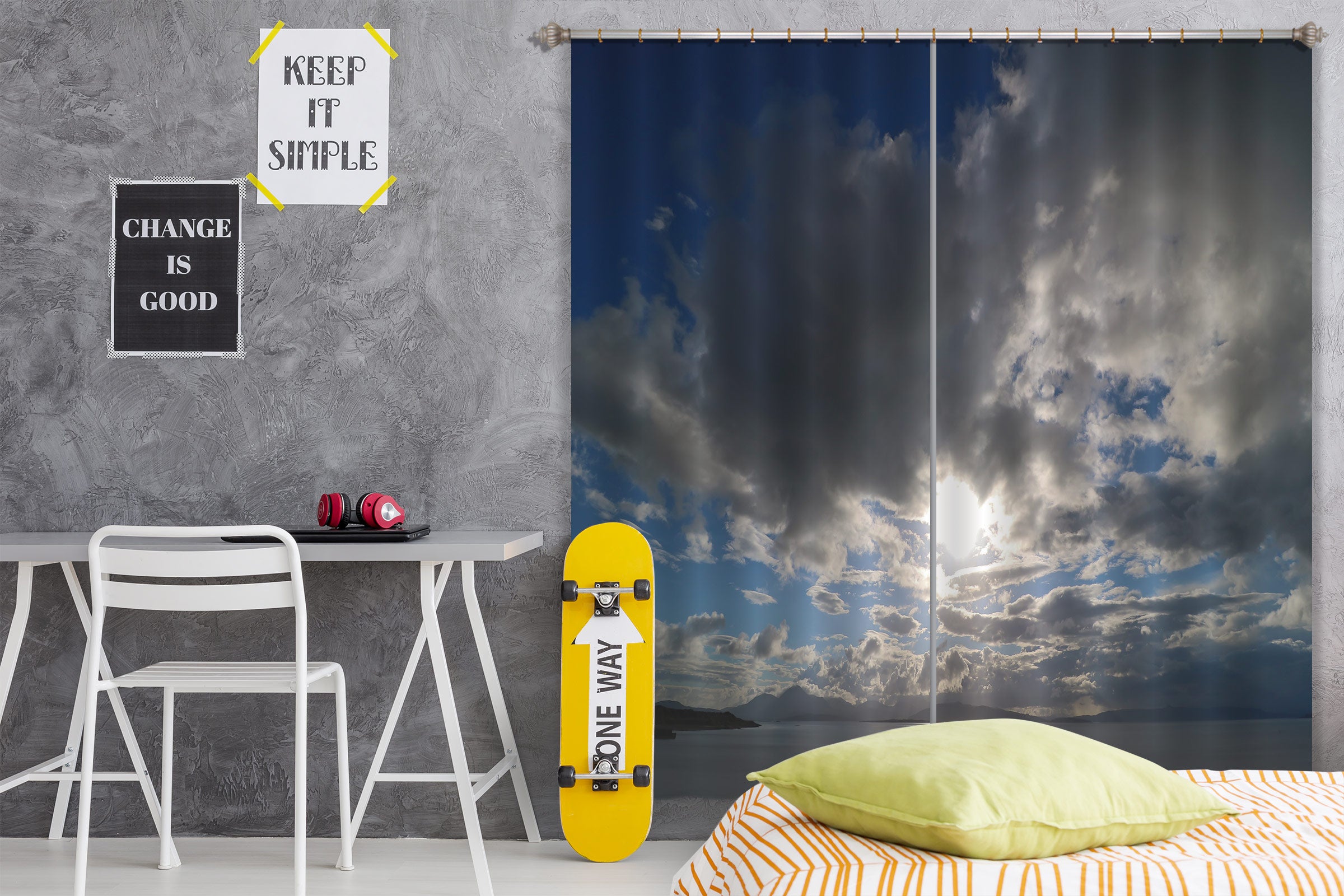 3D Calm Lake 026 Jerry LoFaro Curtain Curtains Drapes