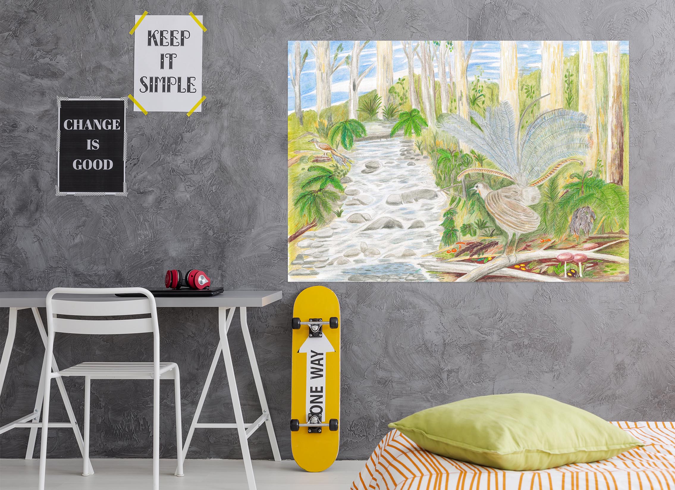 3D Forest Path 020 Michael Sewell Wall Sticker