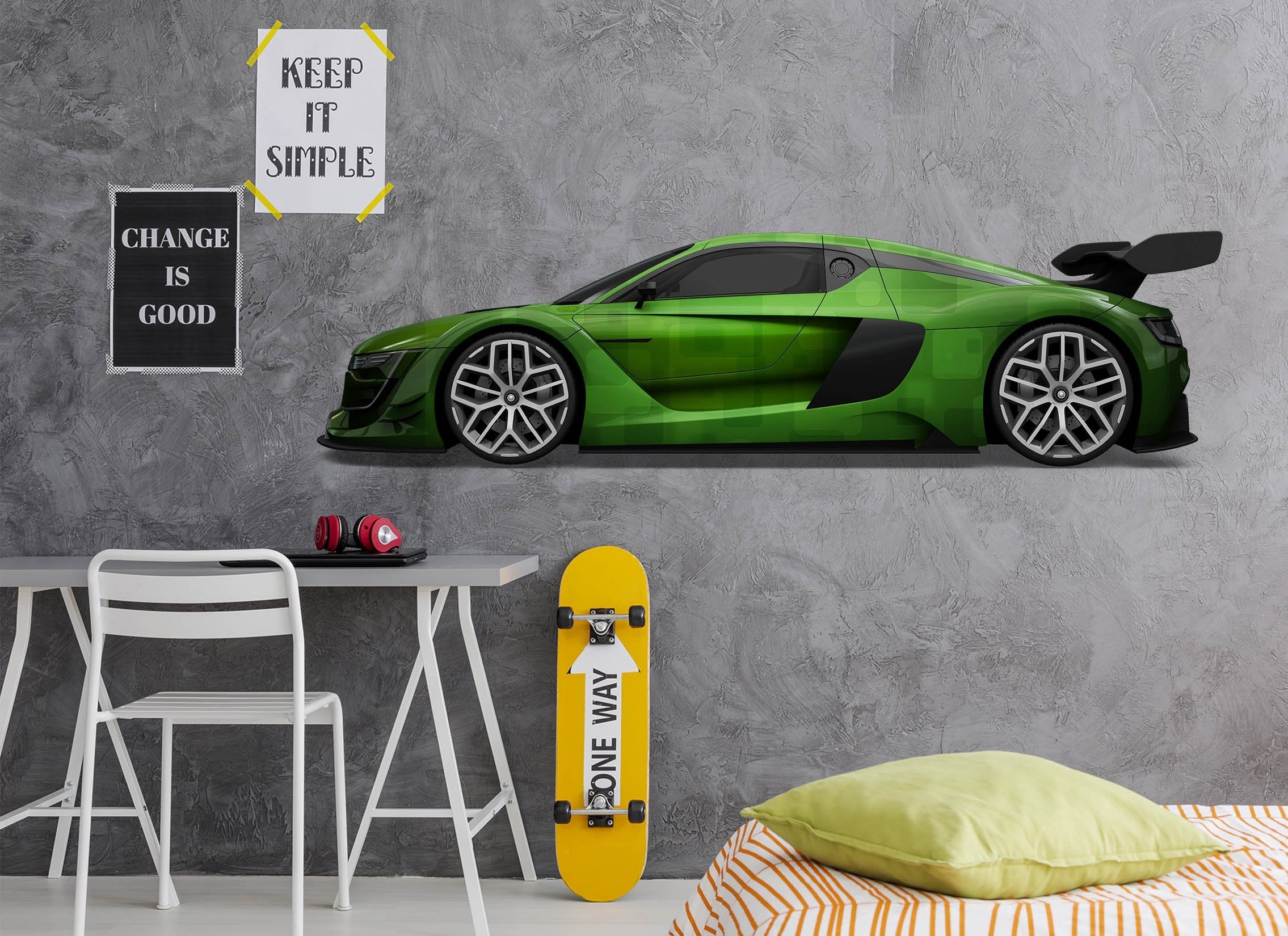3D Green Supercar 262 Vehicles Wallpaper AJ Wallpaper