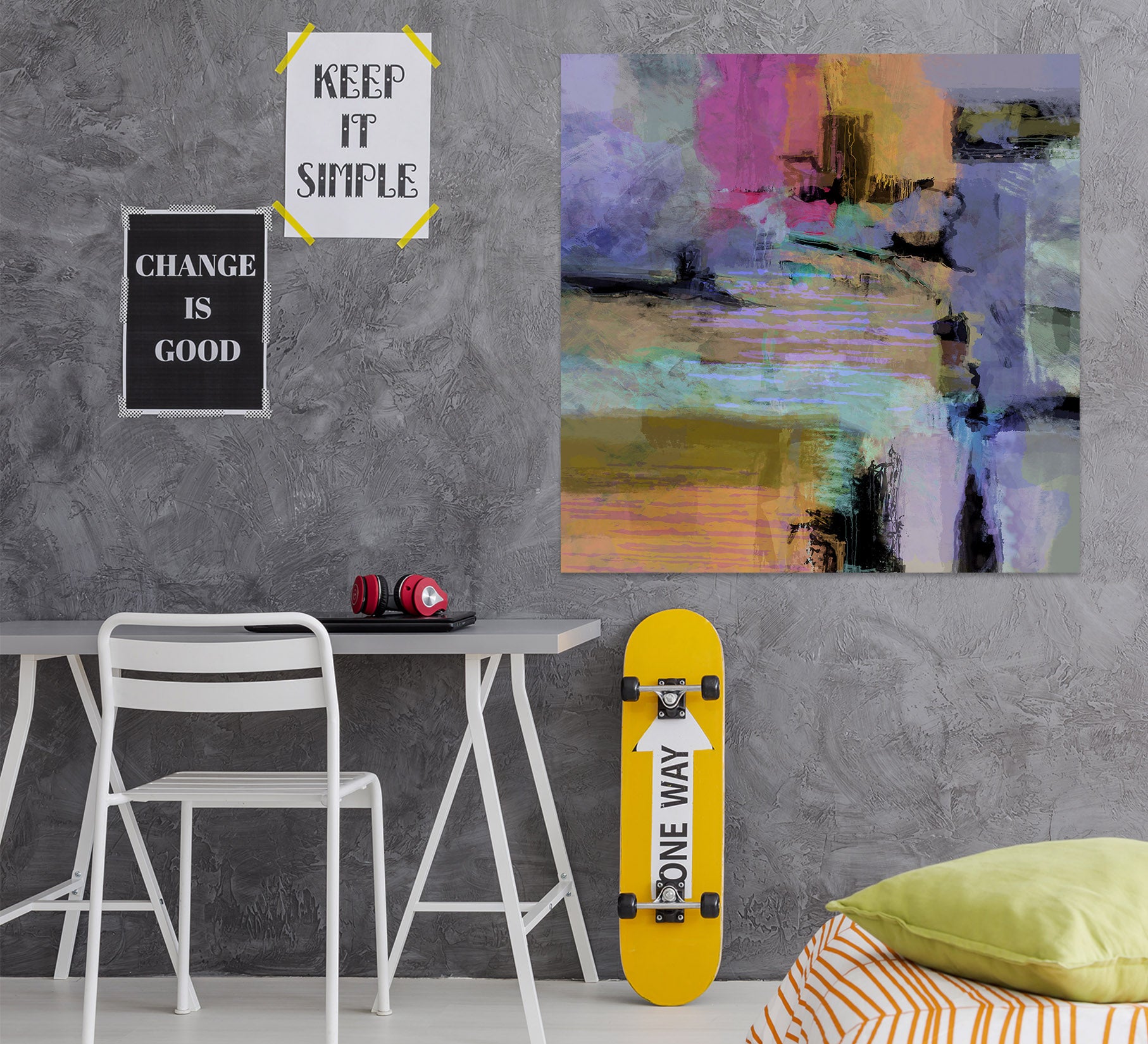 3D Abstract Art 016 Michael Tienhaara Wall Sticker