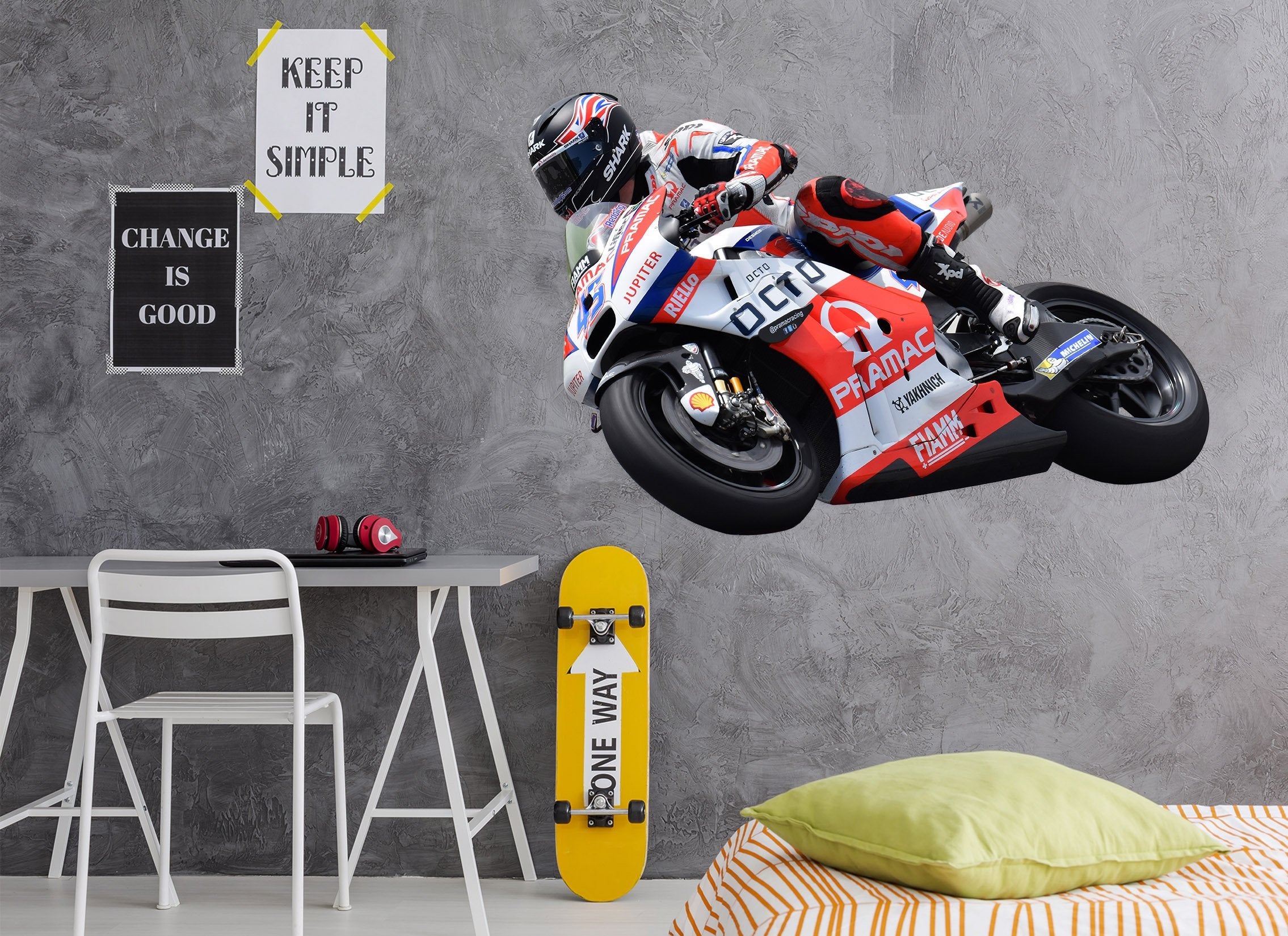 3D Motorcycles RED 0208 Vehicles Wallpaper AJ Wallpaper