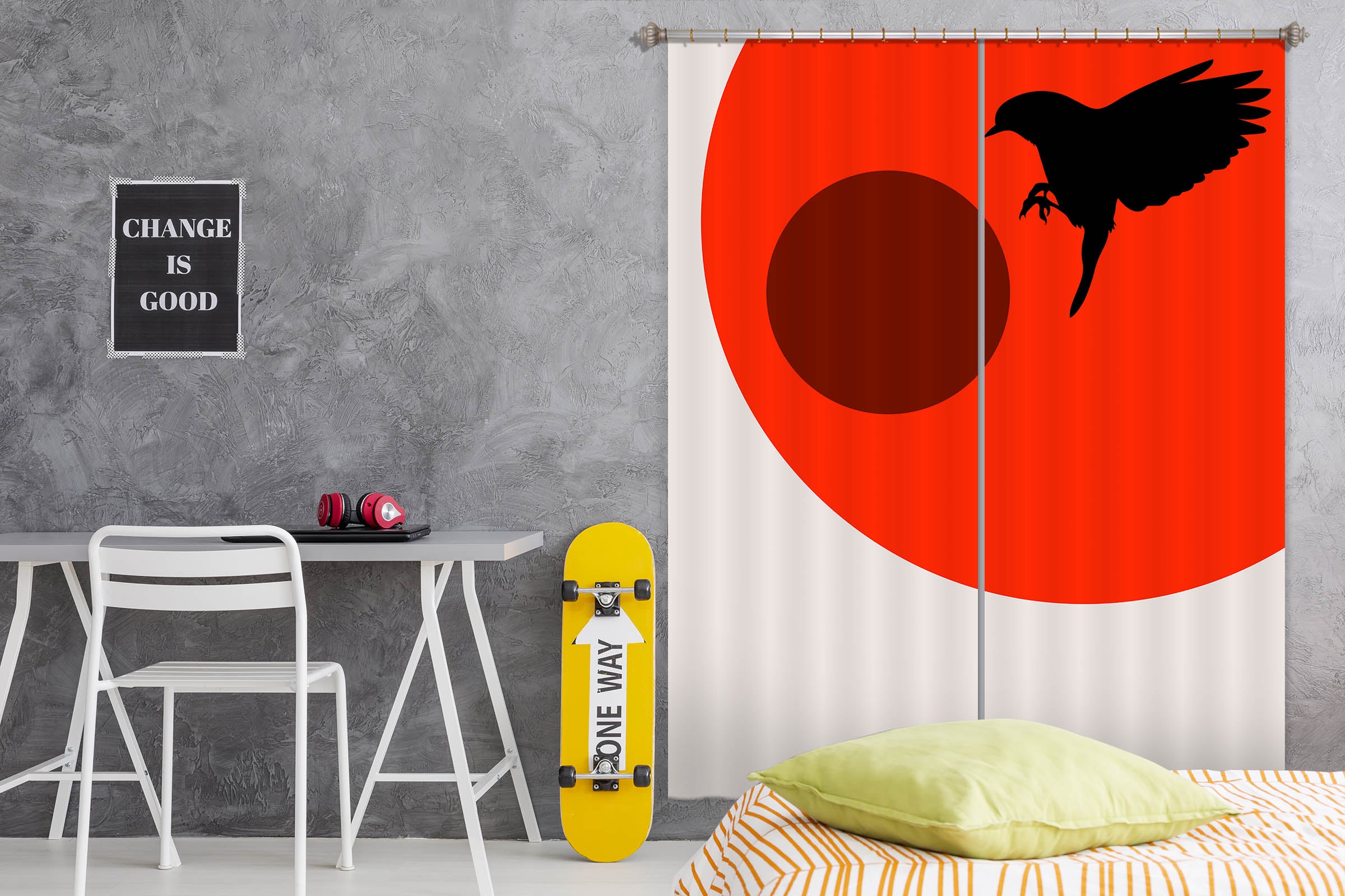 3D Bird Wings 1117 Boris Draschoff Curtain Curtains Drapes