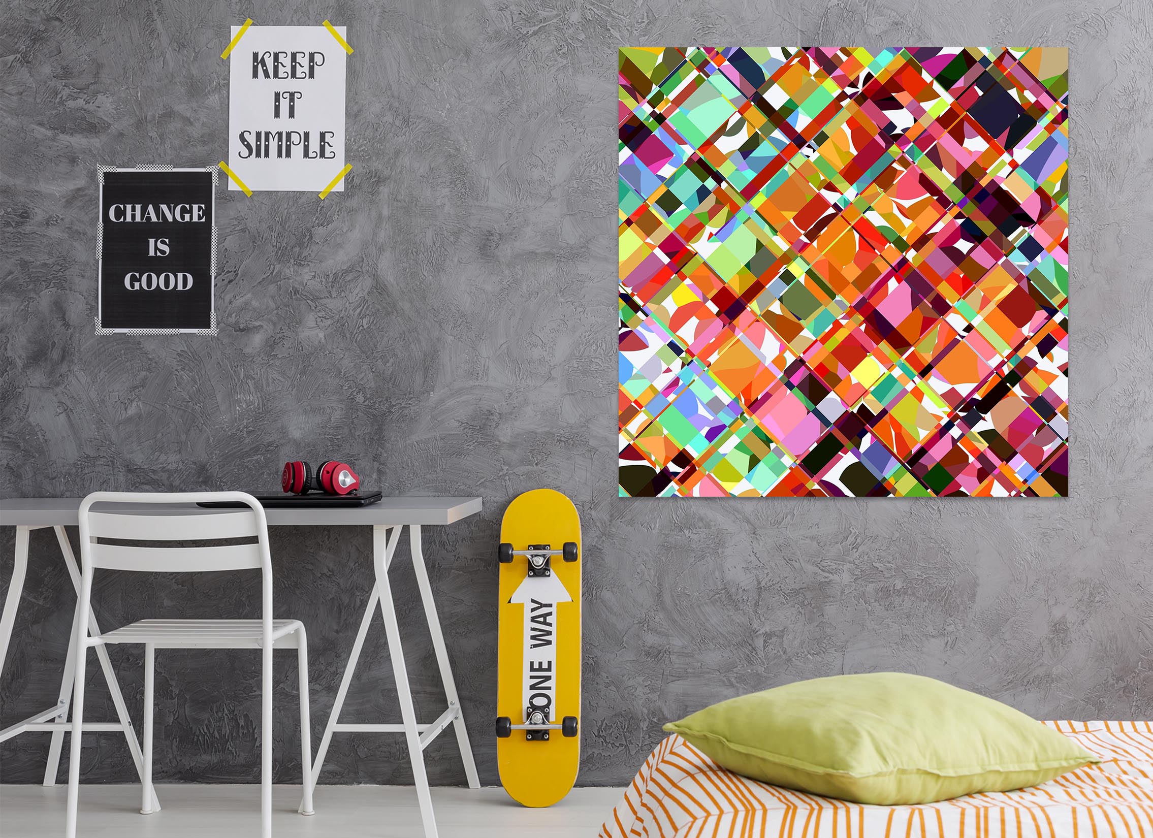 3D Color Pattern 014 Shandra Smith Wall Sticker