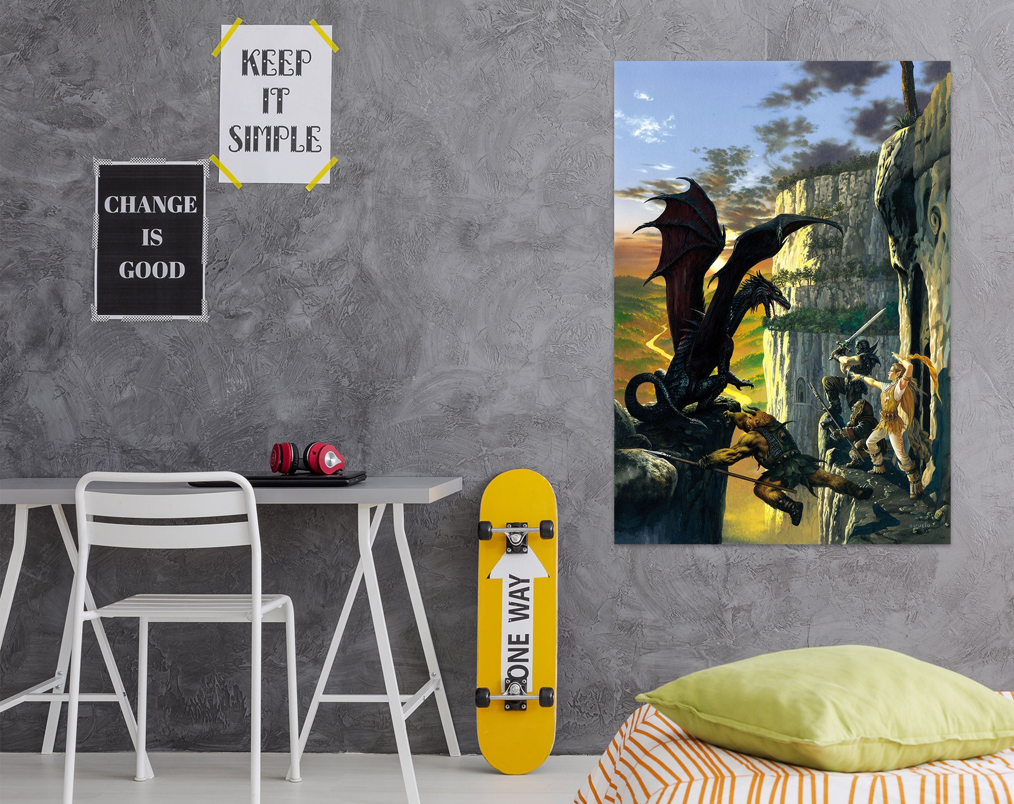 3D Dragon Warrior 8103 Ciruelo Wall Sticker