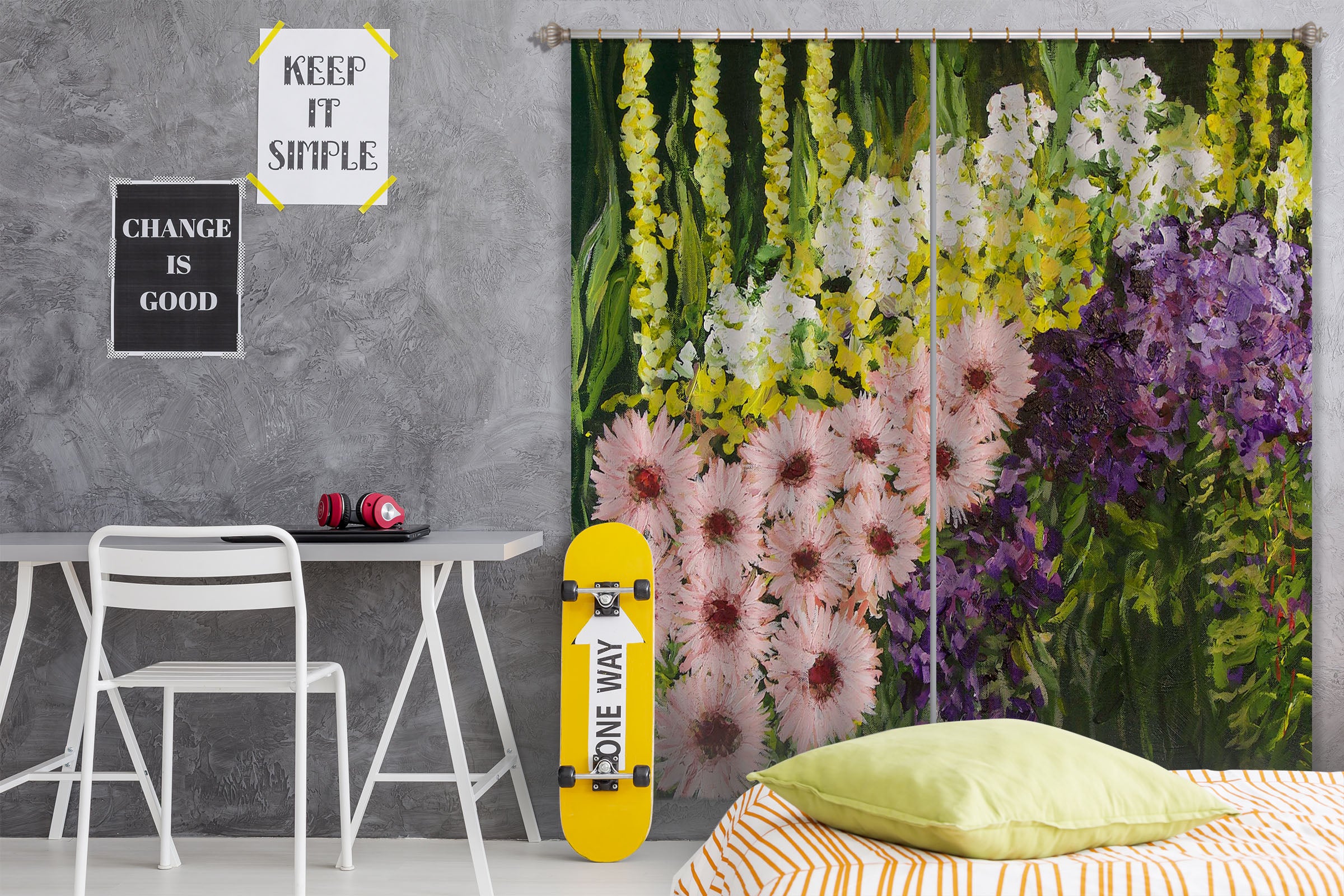 3D Flower Dance 2115 Allan P. Friedlander Curtain Curtains Drapes