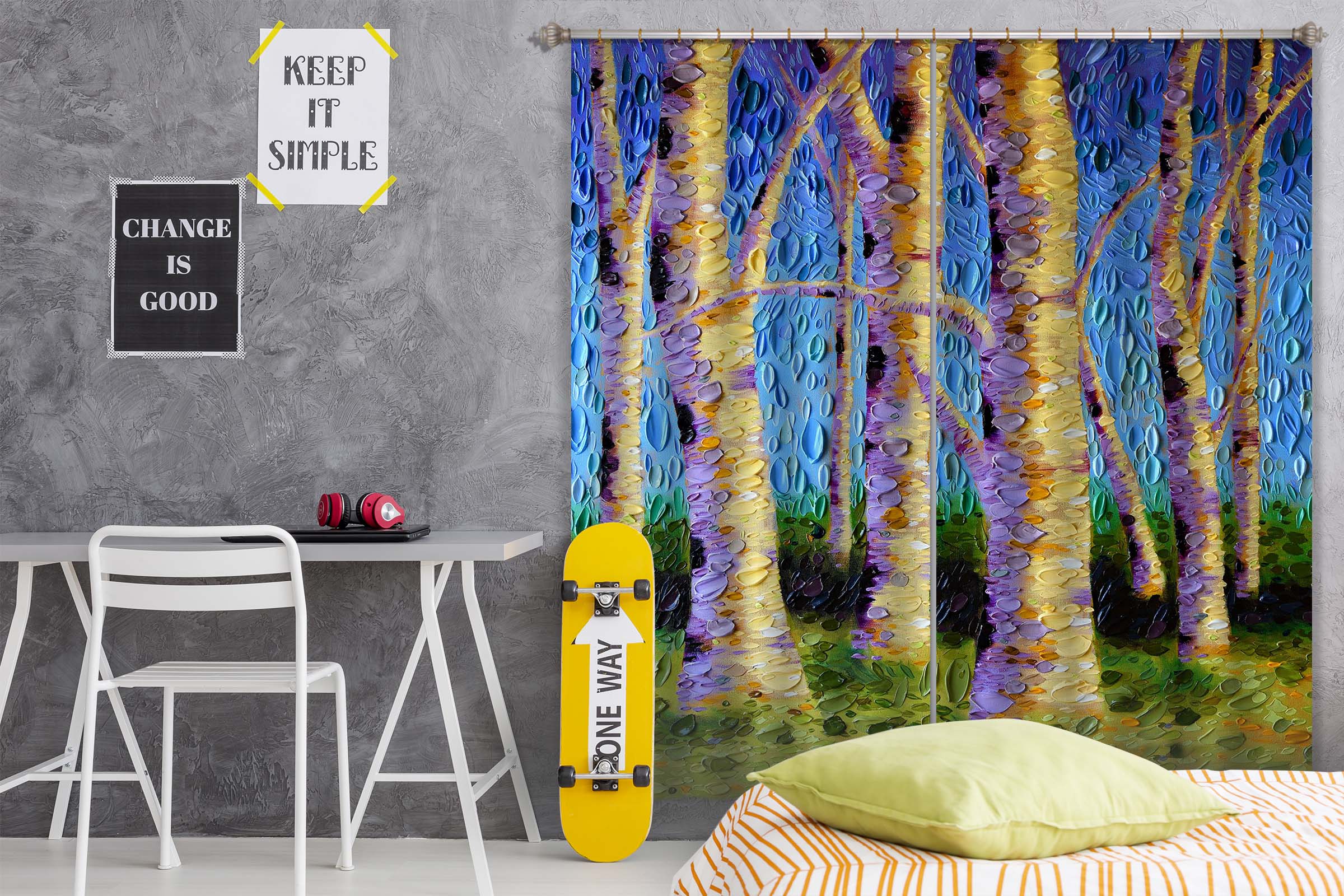 3D The Lyrical Garden 065 Dena Tollefson Curtain Curtains Drapes