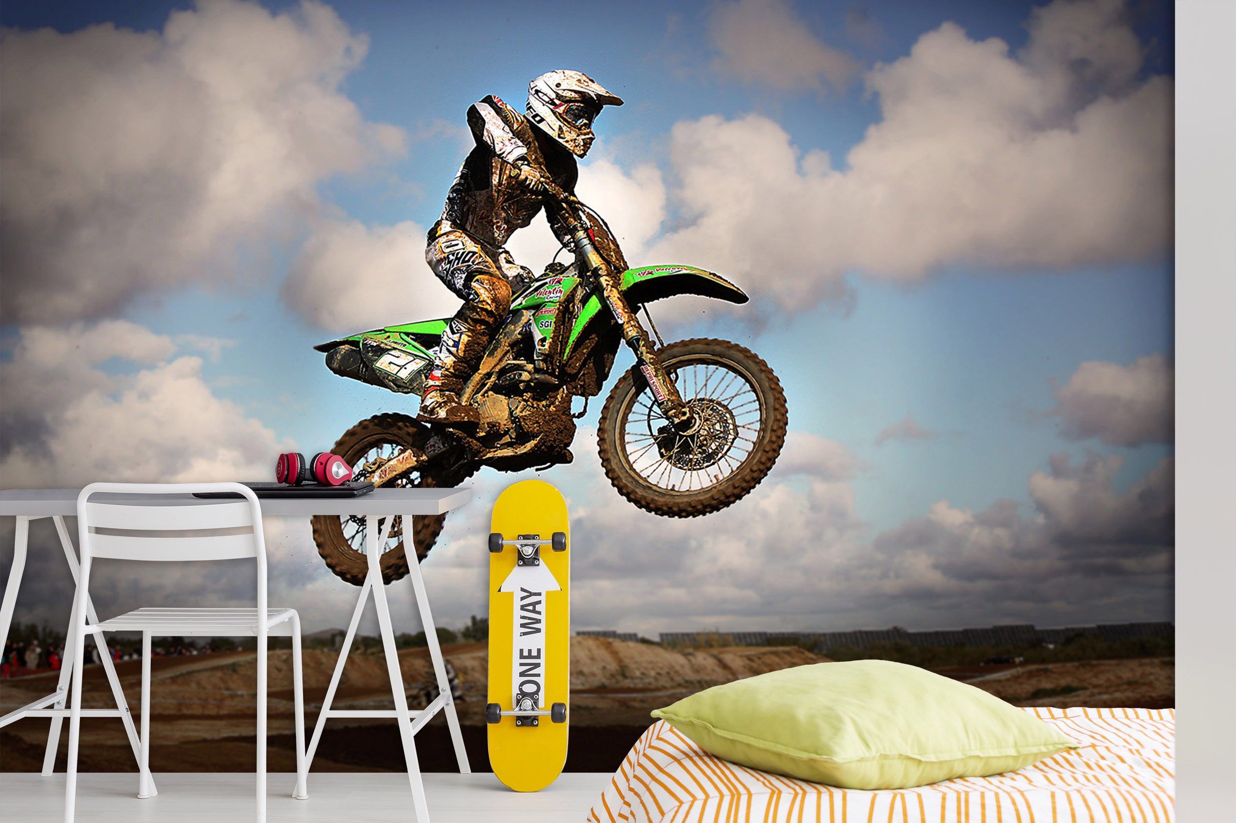 3D Motocross Vacates 118 Vehicle Wall Murals