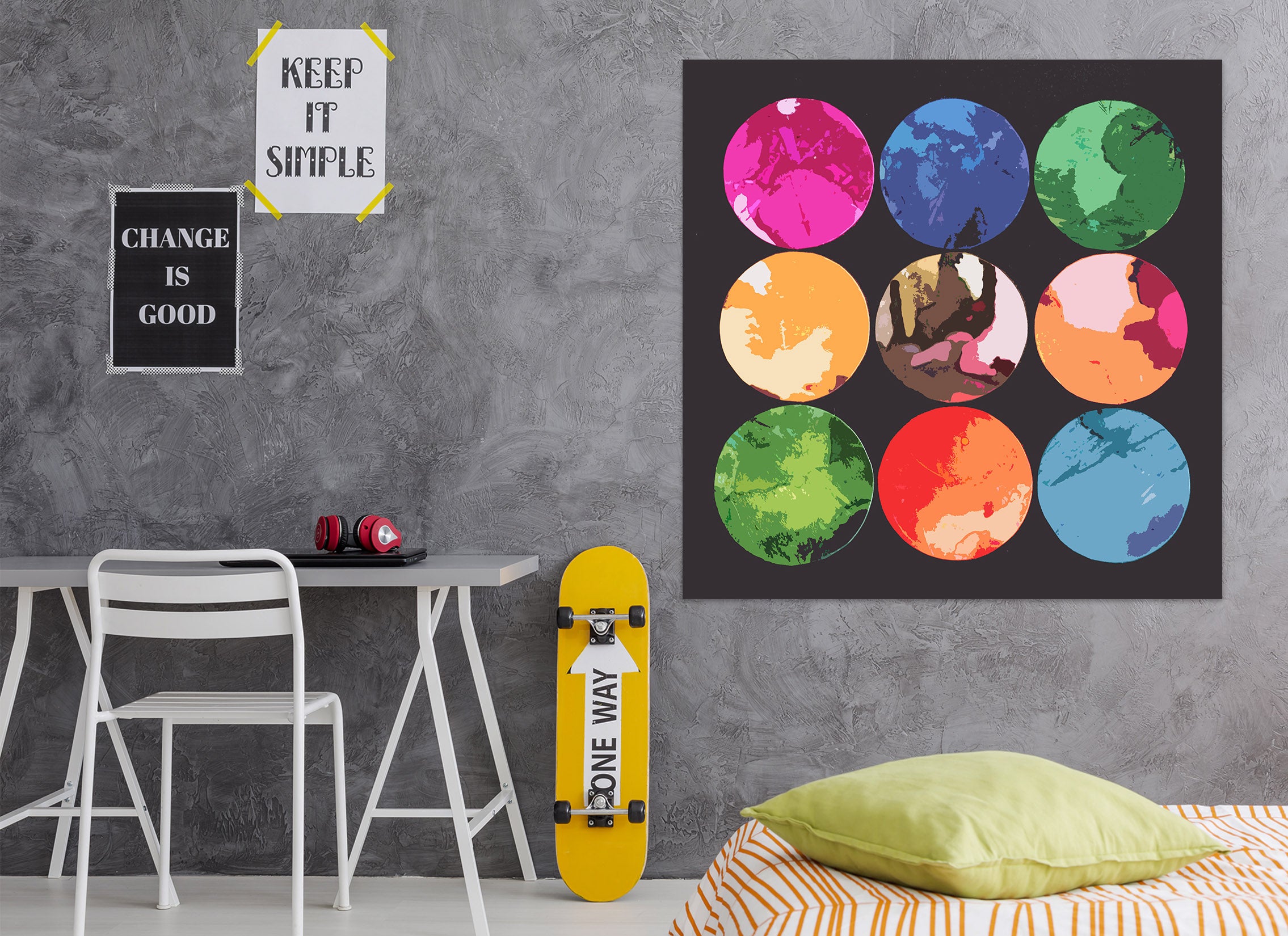 3D Color Circle 71115 Shandra Smith Wall Sticker