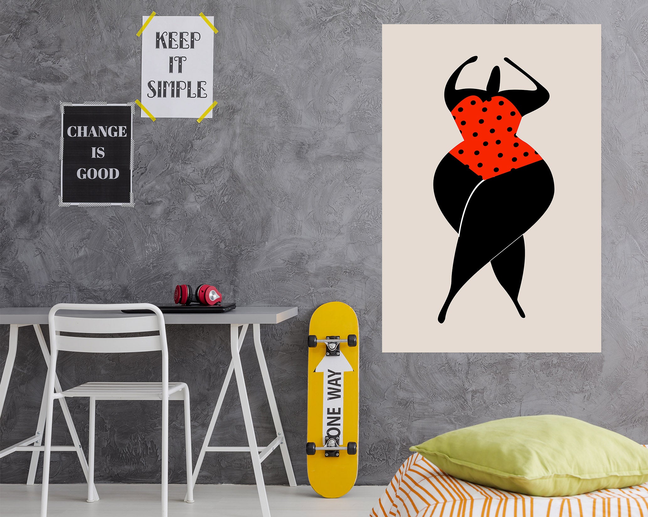 3D Athletic Girl 132 Boris Draschoff Wall Sticker