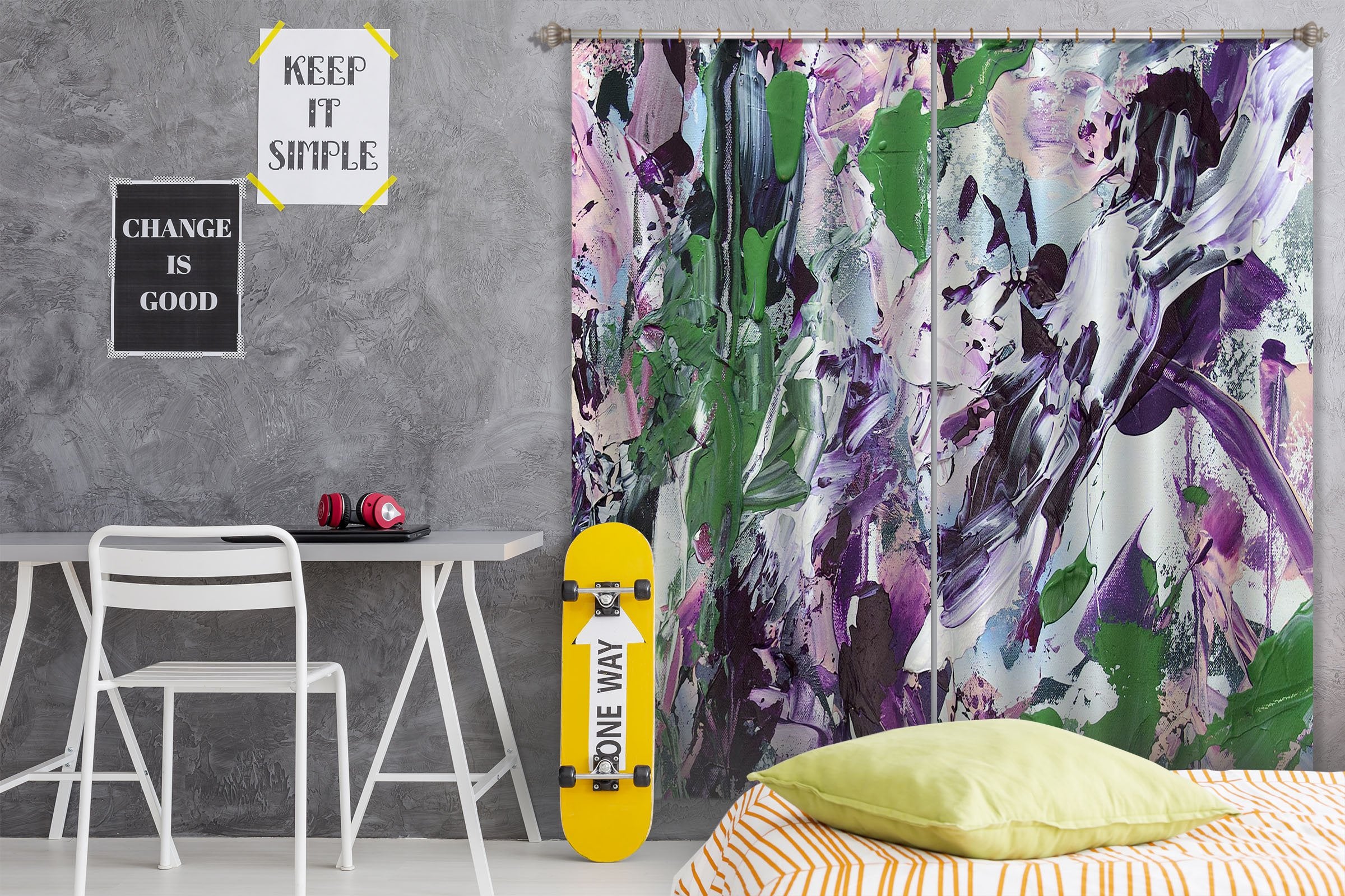 3D Abstract Flowers 252 Allan P. Friedlander Curtain Curtains Drapes Wallpaper AJ Wallpaper