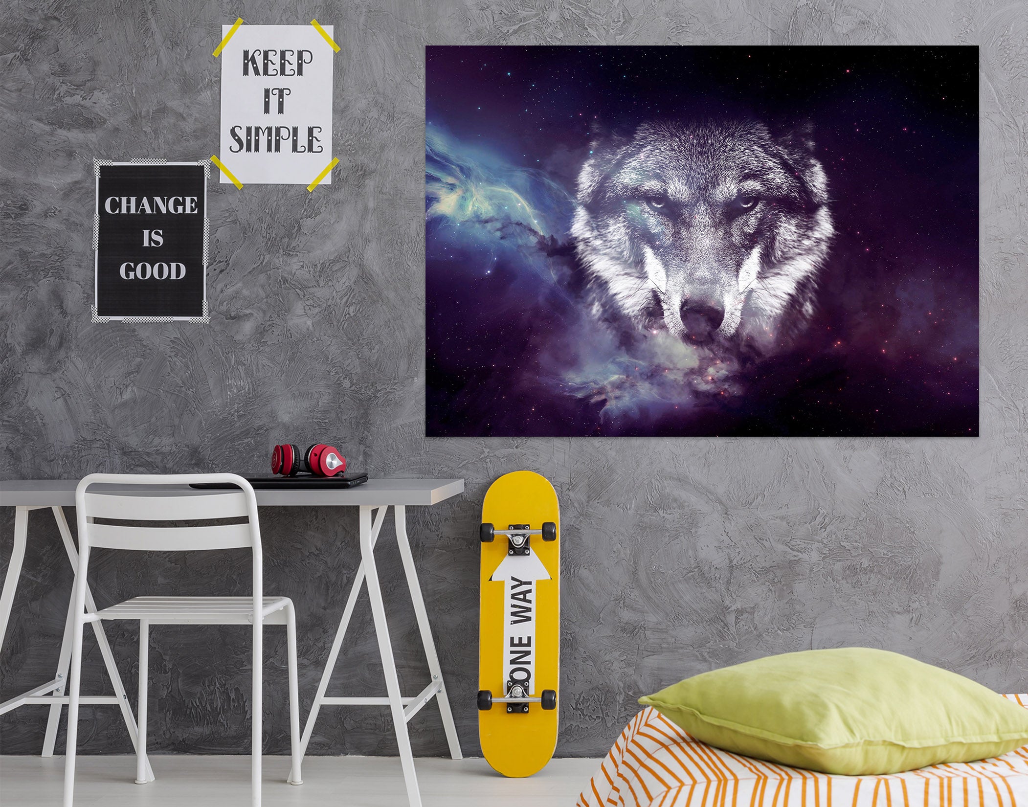 3D Wolf Head 1096 Wall Sticker