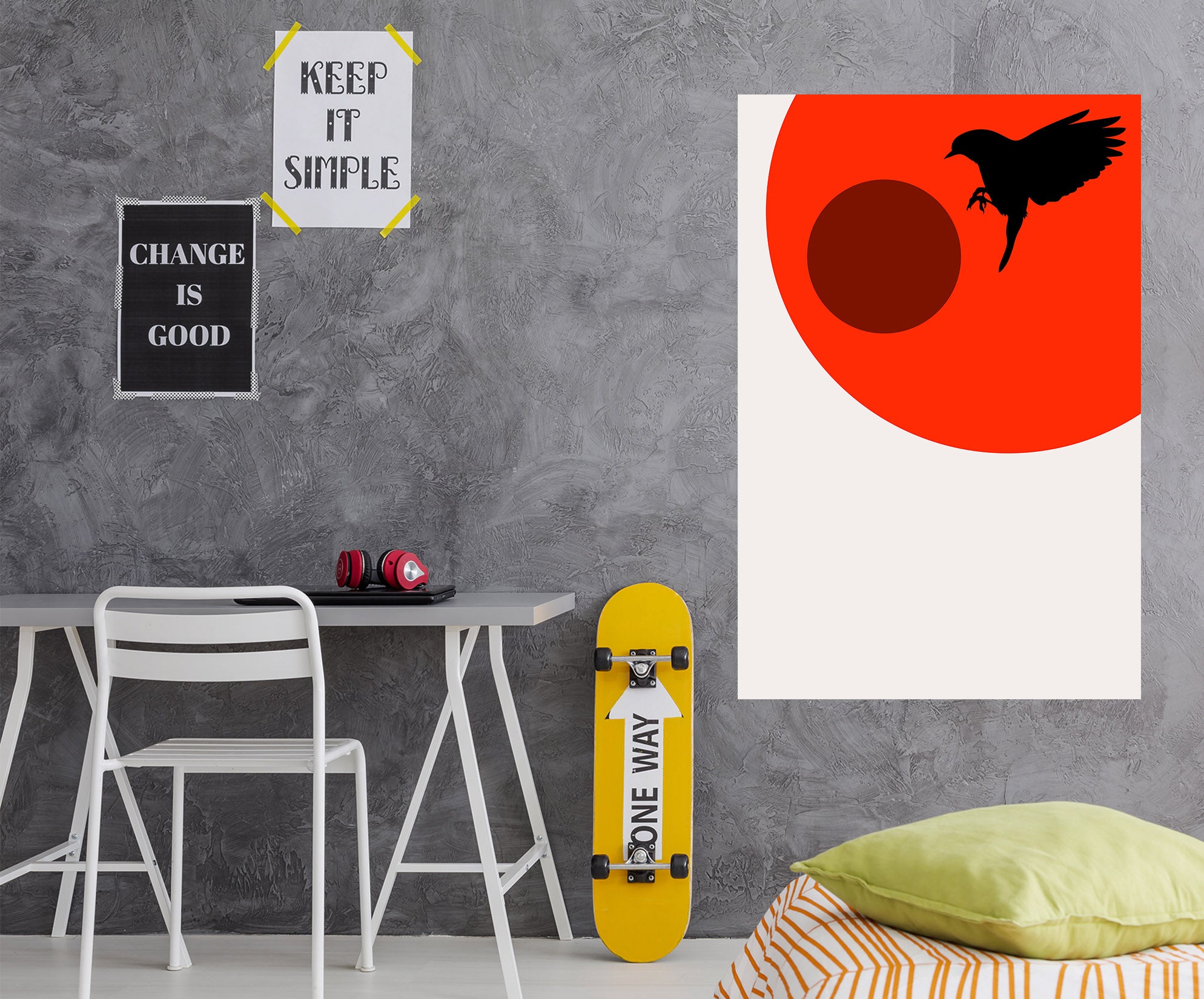 3D Bird Sun 219 Boris Draschoff Wall Sticker