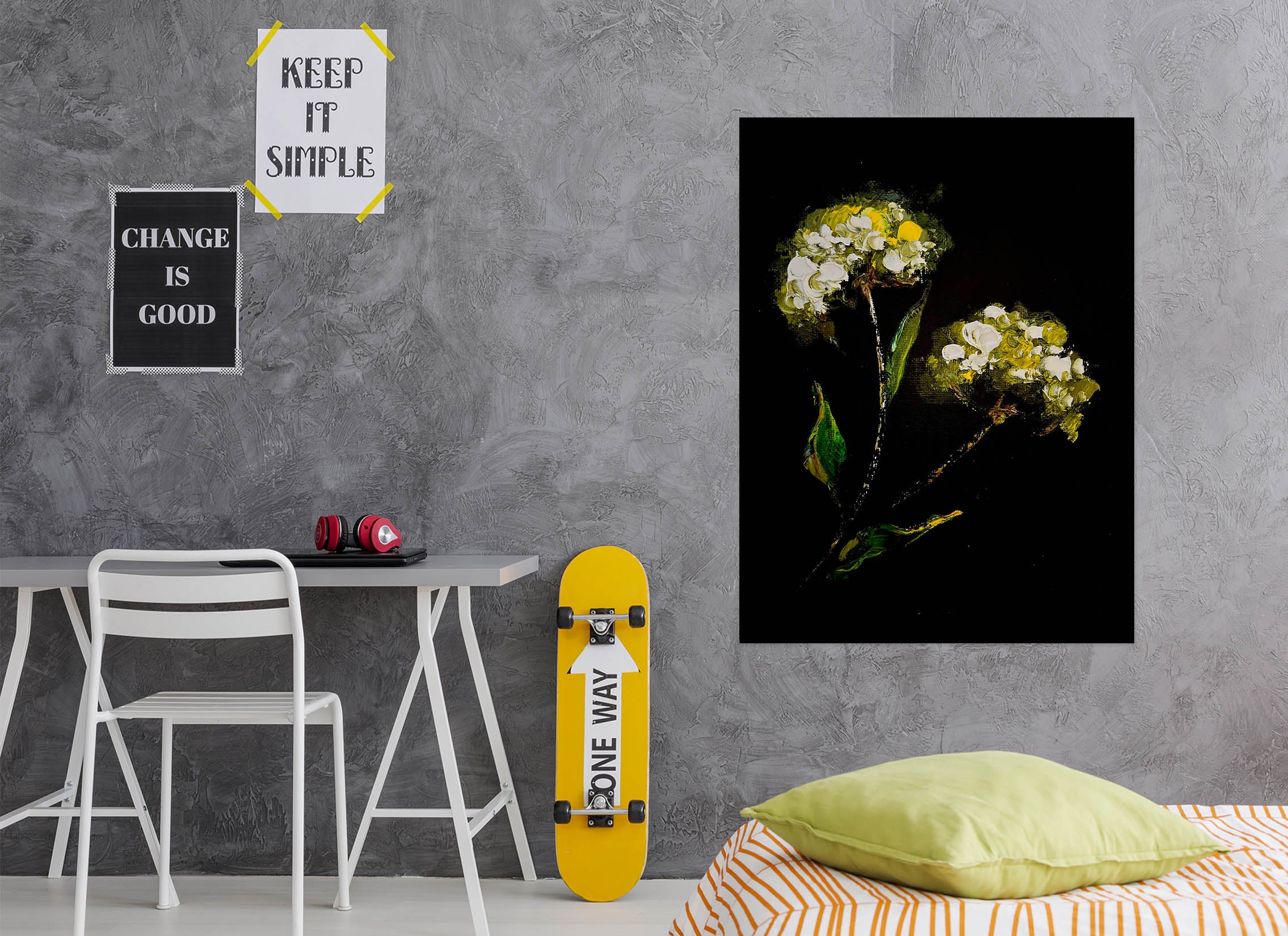 3D Yellow Flower 2603 Skromova Marina Wall Sticker