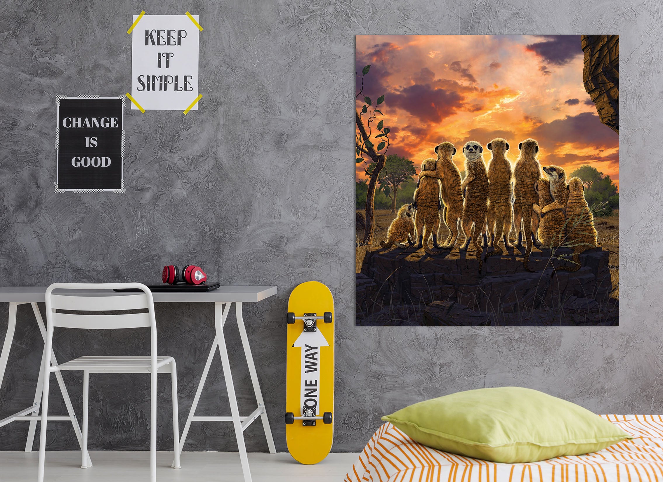 3D Meerkats Def 052 Vincent Hie Wall Sticker