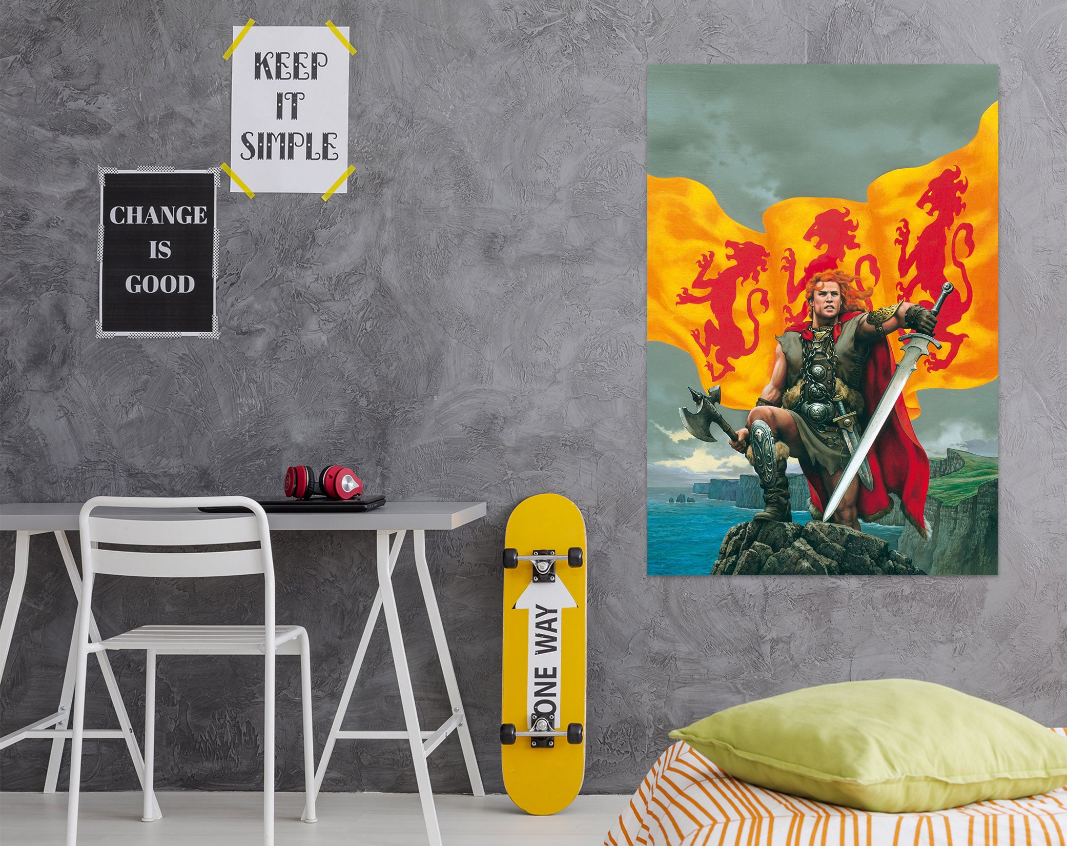 3D Flag Soldier With Sword 8092 Ciruelo Wall Sticker