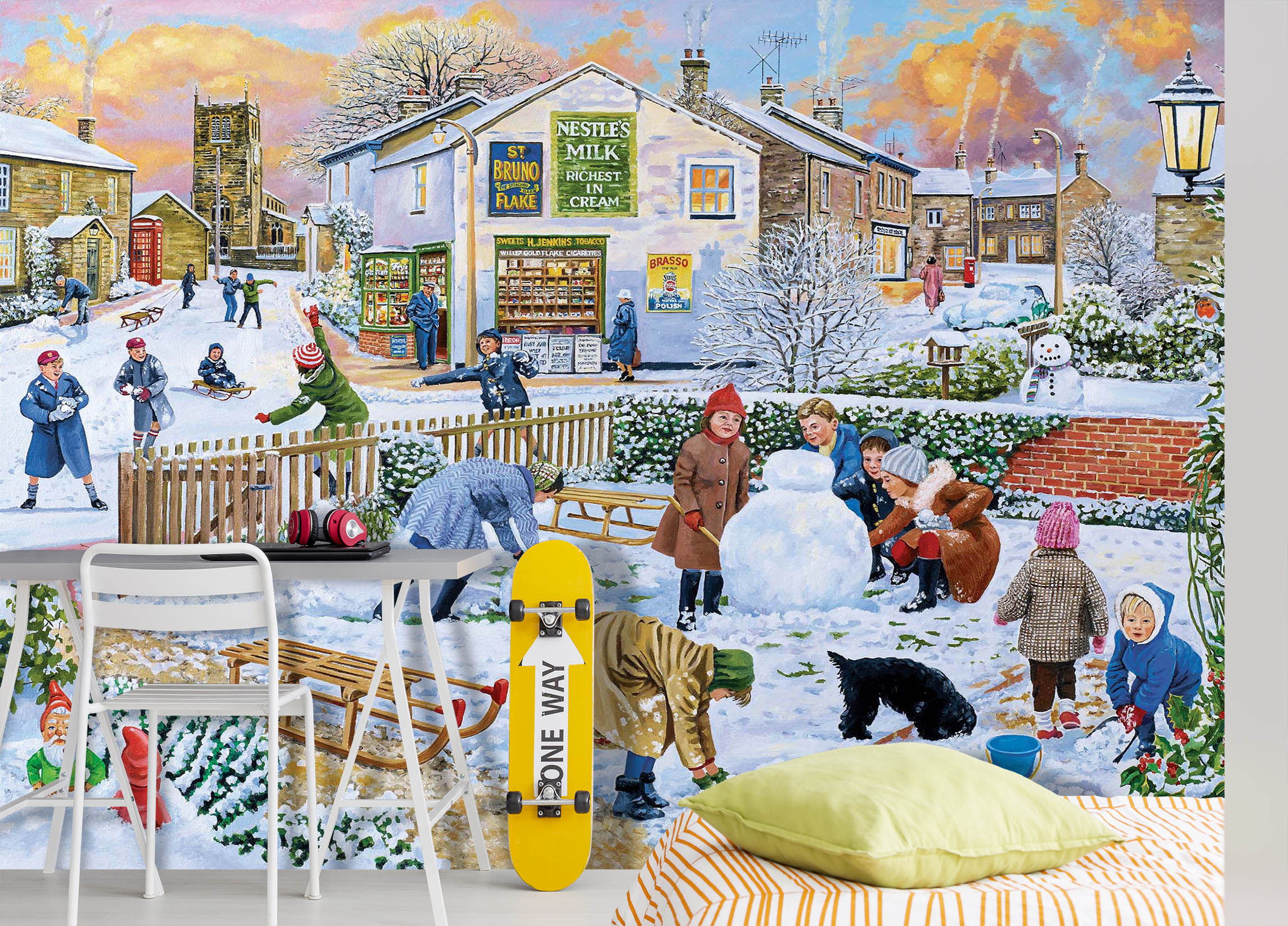 3D Winter Games 1076 Trevor Mitchell Wall Mural Wall Murals