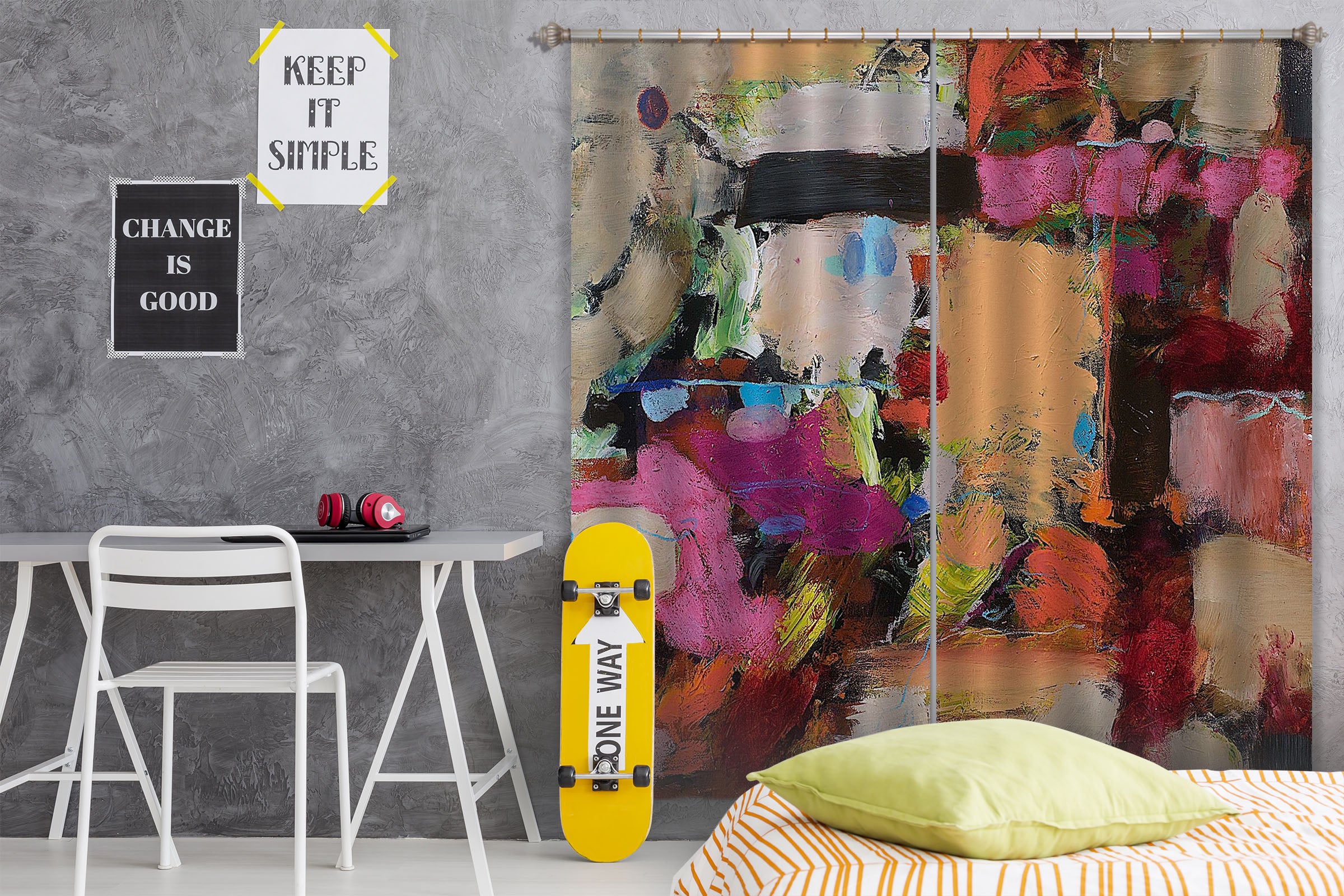 3D Rich Colors 145 Allan P. Friedlander Curtain Curtains Drapes