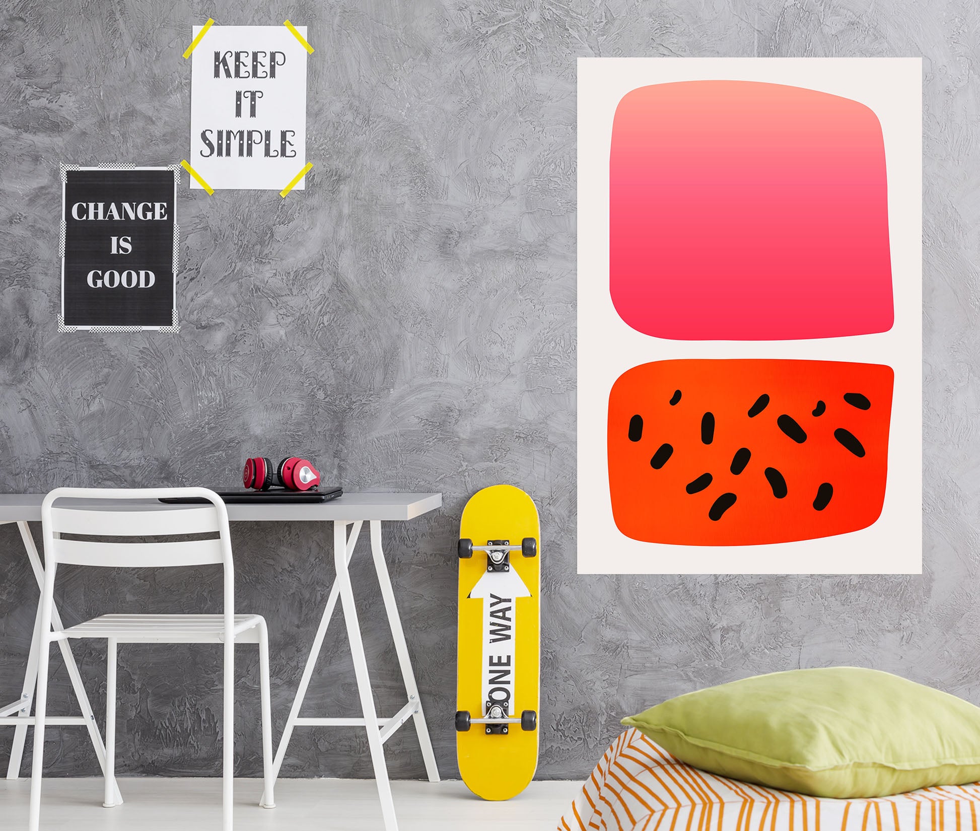 3D Abstract Watermelon 106 Boris Draschoff Wall Sticker