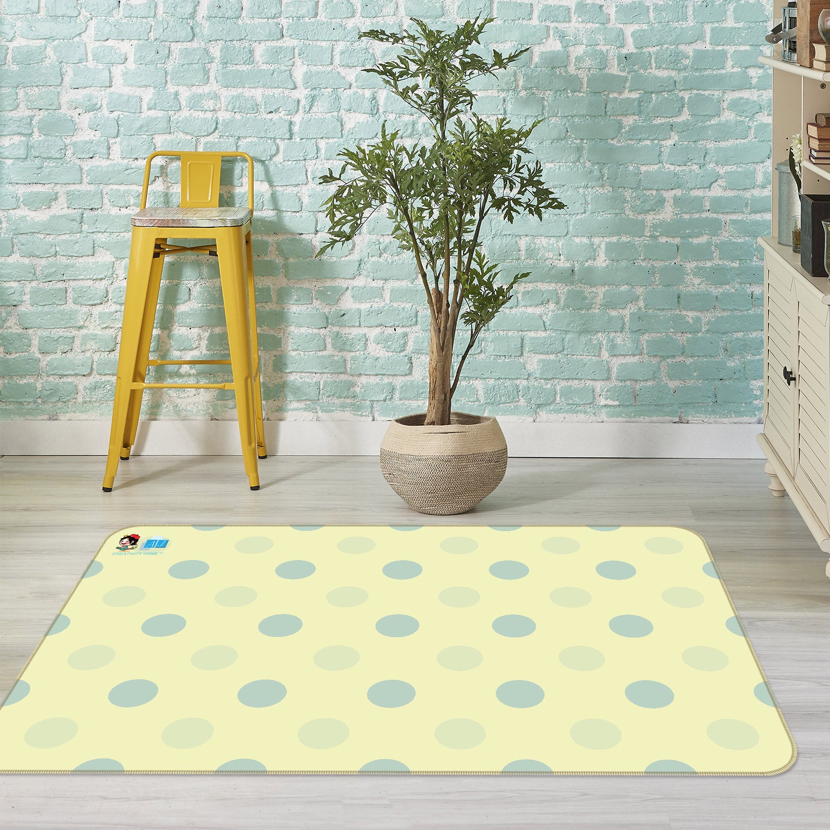 3D Polka Dots 9891 Kasumi Loffler Rug Non Slip Rug Mat