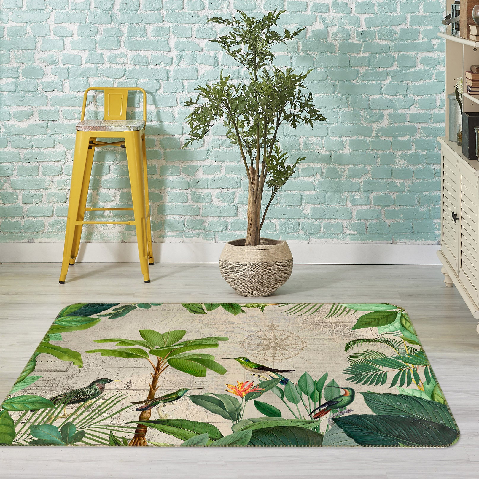 3D Bird Home 1017 Andrea haase Rug Non Slip Rug Mat
