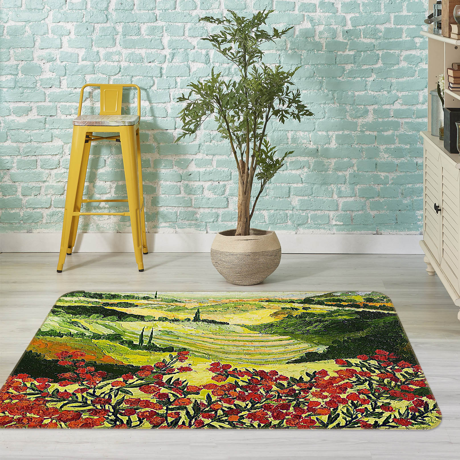 3D Look And Behold 1019 Allan P. Friedlander Rug Non Slip Rug Mat