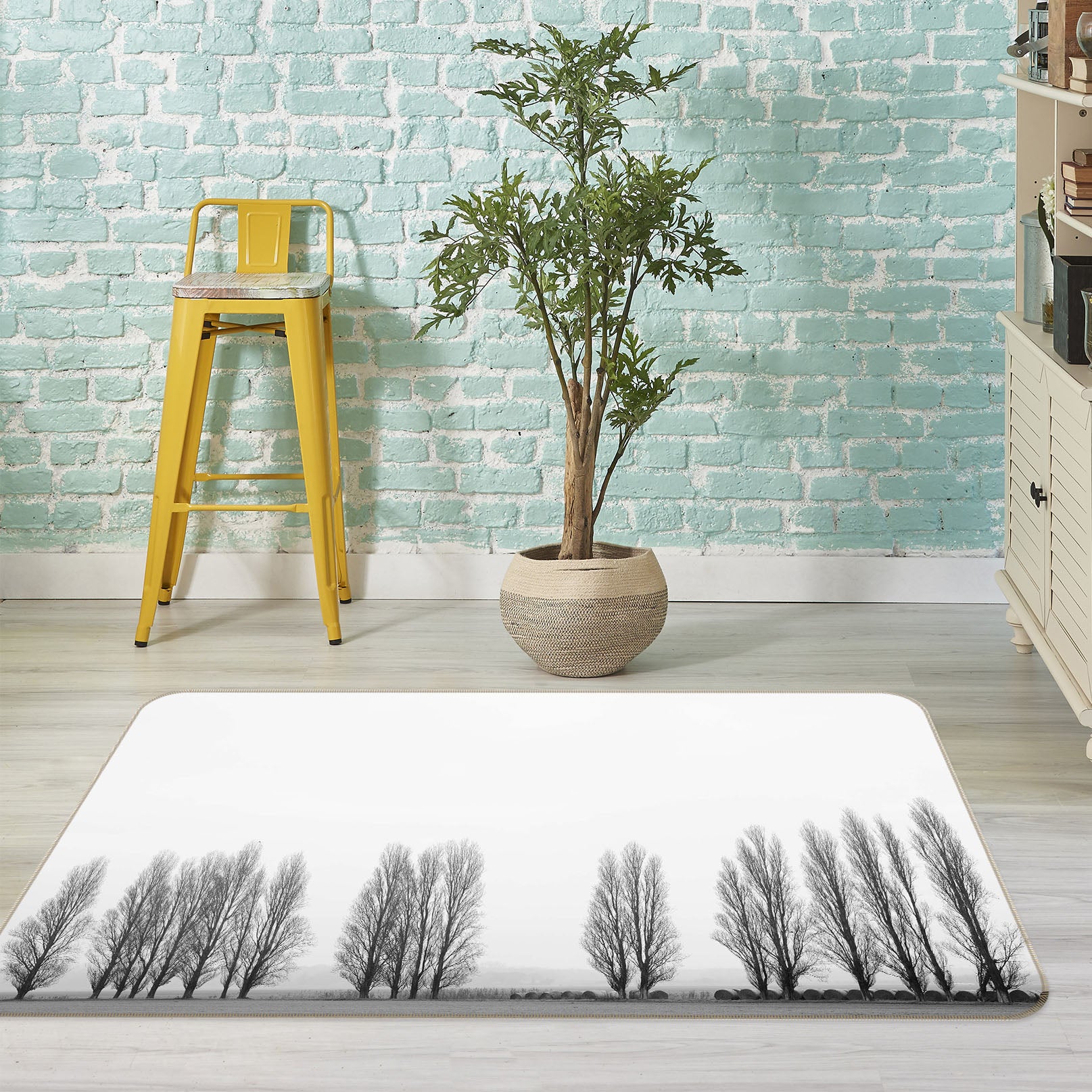 3D Little Sapling 1175 Marco Carmassi Rug Non Slip Rug Mat